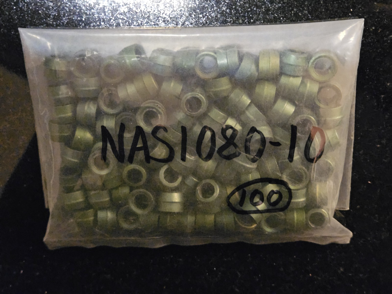 [Qty 100] NAS1080-10 Collar For Aerospace Pin-rivet (Pull or Stump Type) 5/16