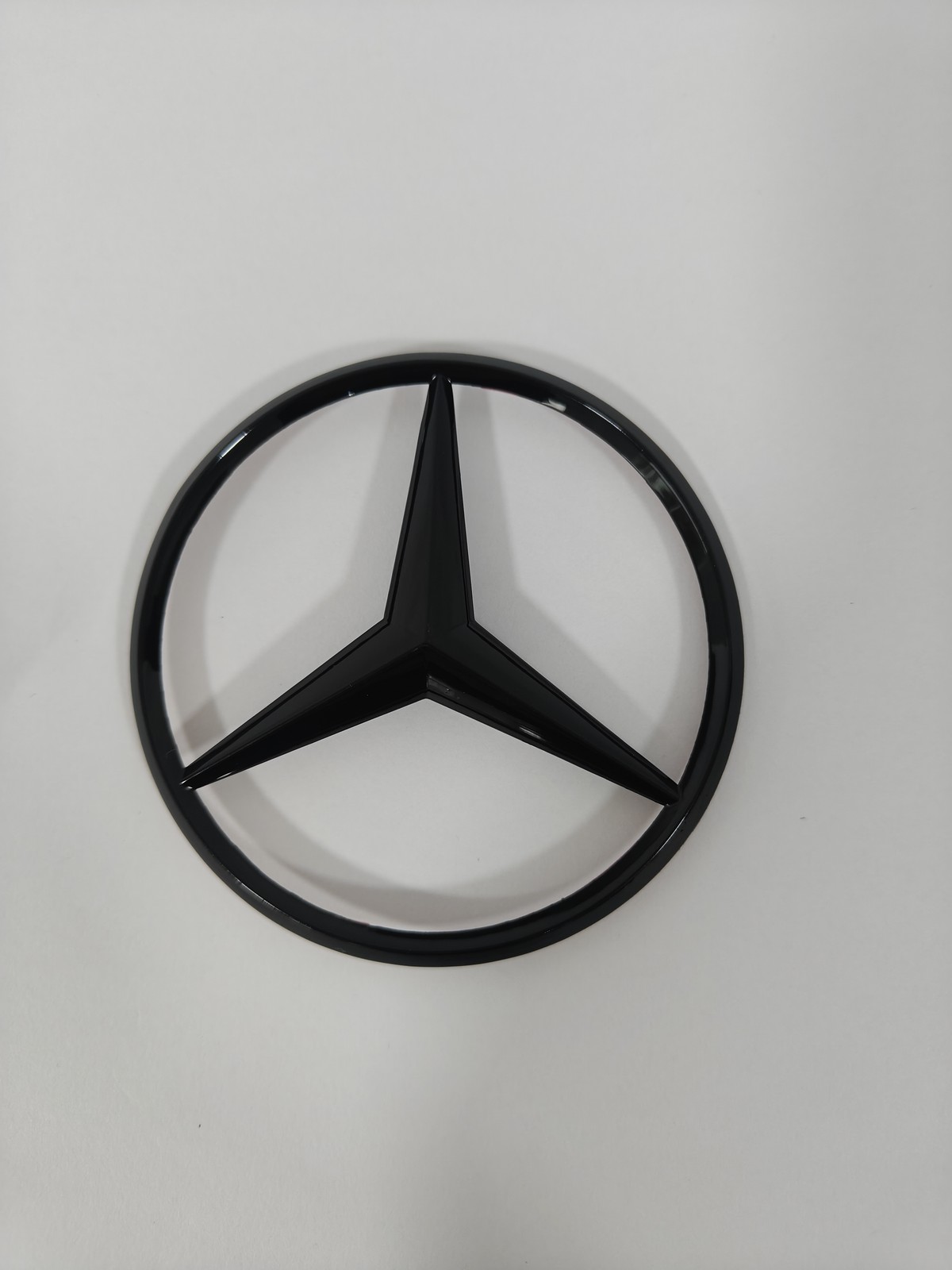 GLOSS BLACK Star Emblem Rear Trunk Lid Logo Badge AMG E350 SEDAN Mercedes W212
