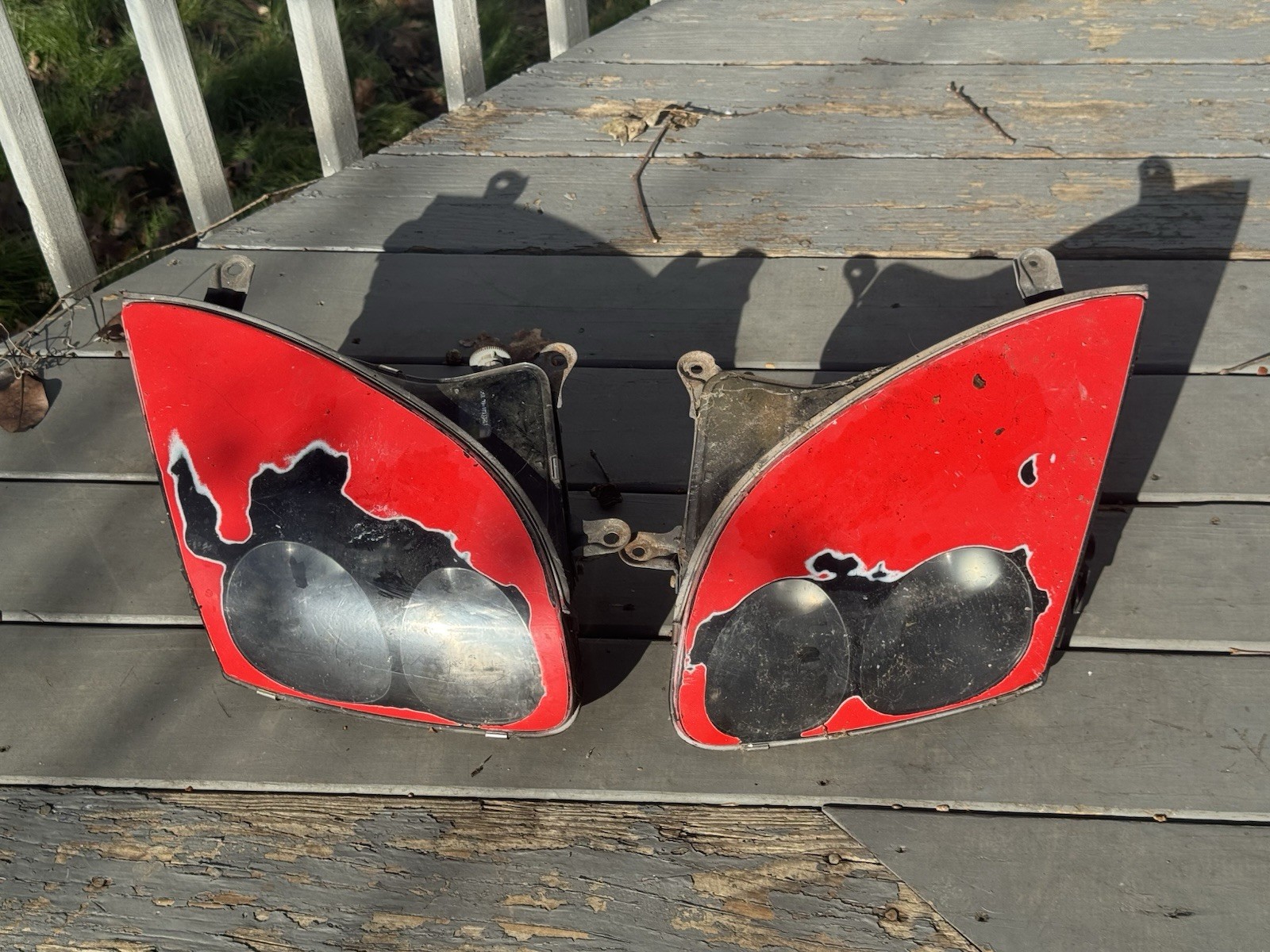 1994-1998 Mitsubishi 3000GT/Stealth Glass Headlight Set Robo Mod Left & Right 