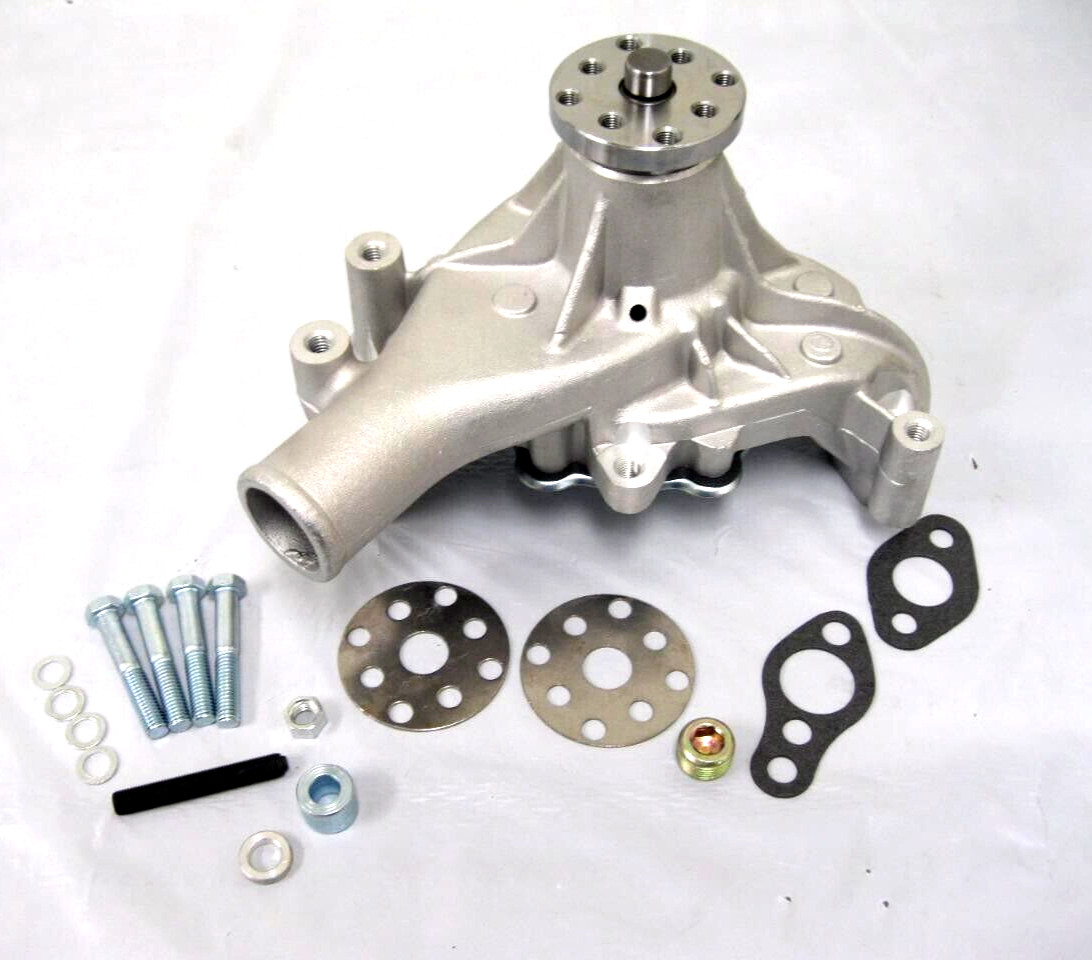 High Performance Small Block Chevy Long Water Pump - T6 Aluminum Plus Hardware