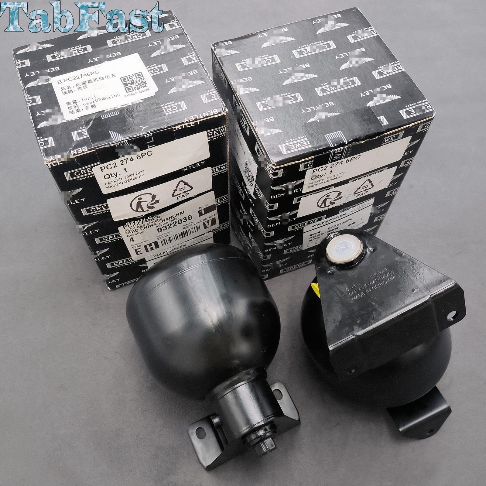 New US Stock Rear Gas Spring Set PC22746PC for Rolls-Royce,98-04 Bentley Arnage