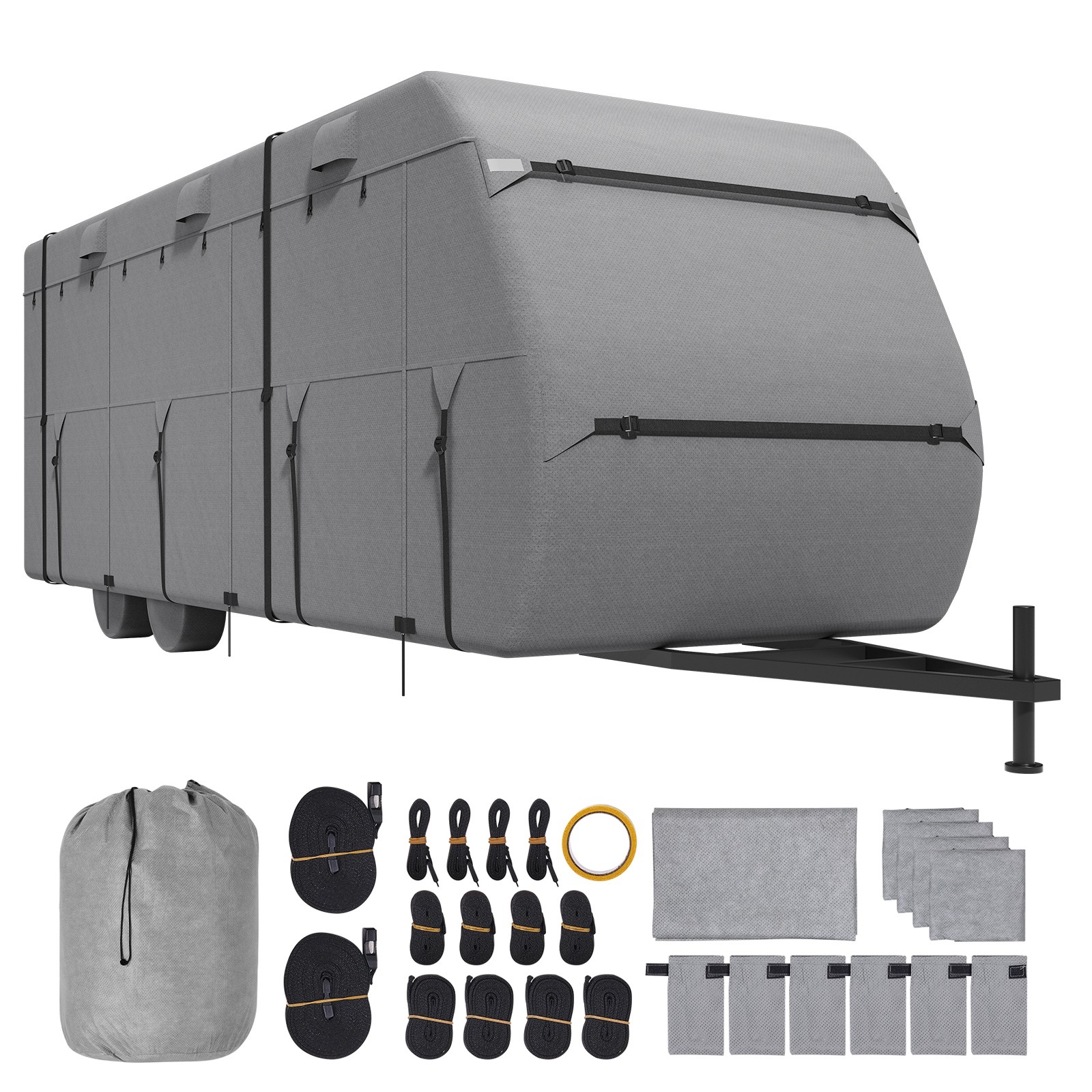 Uimoso Durable RV Cover for 30-33 ft Class A Trailers, Non-Woven Fabric