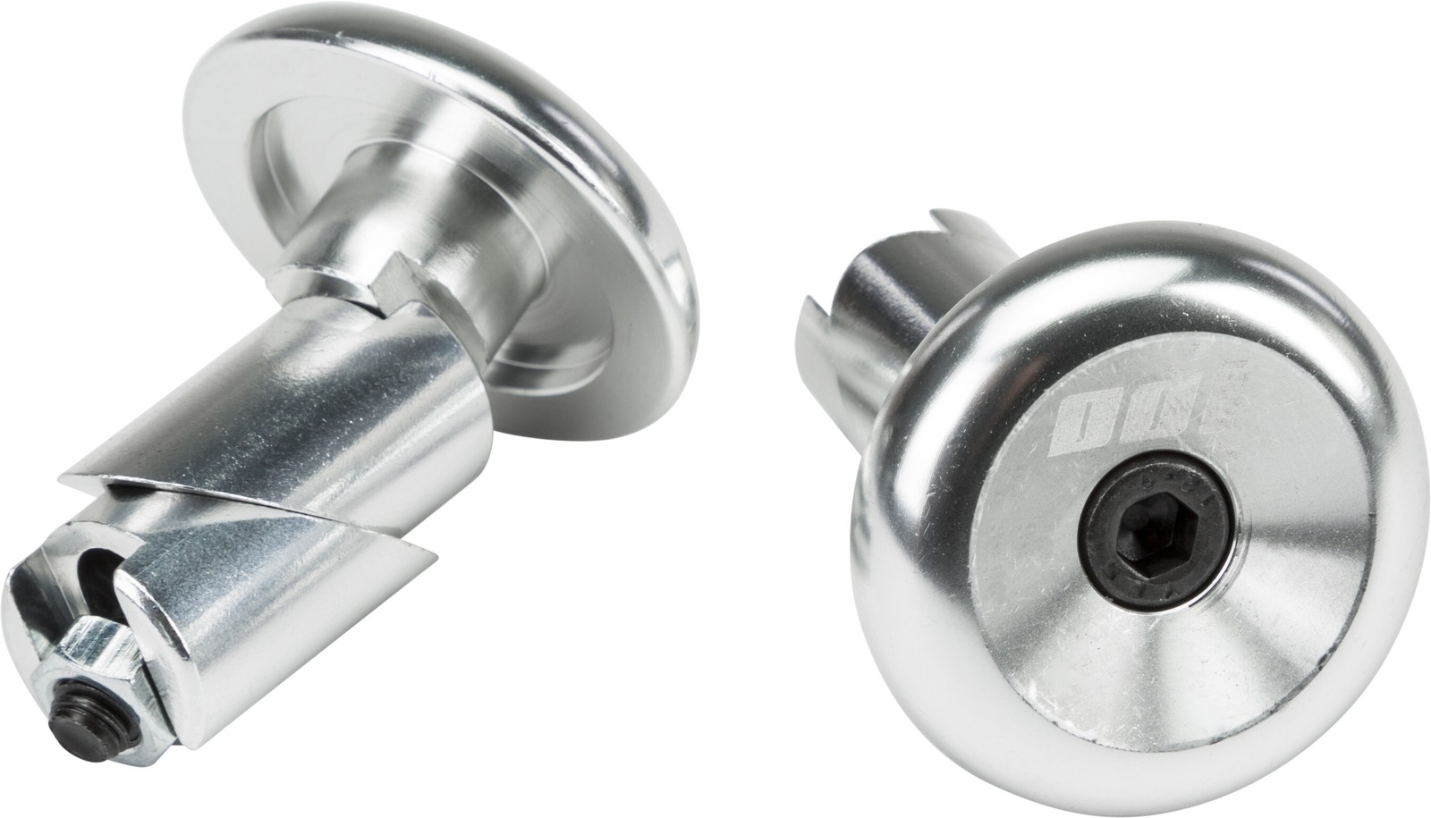 ODI Aluminum Bar End Plugs Silver F71APS