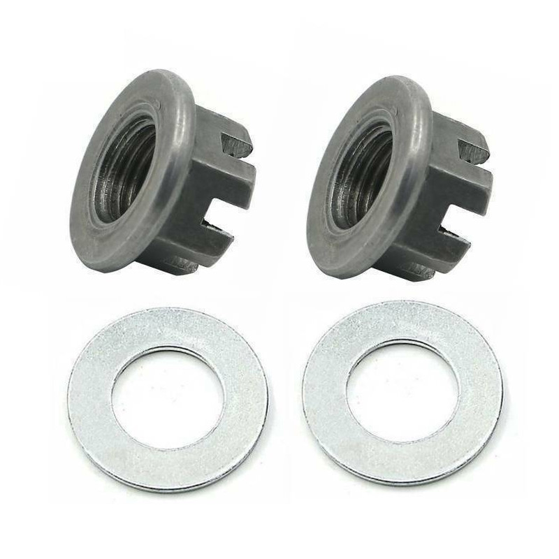 2X Rear Axle Hub Castle Nuts For Yamaha Raptor 660 350 Banshee 350  Blaster 200