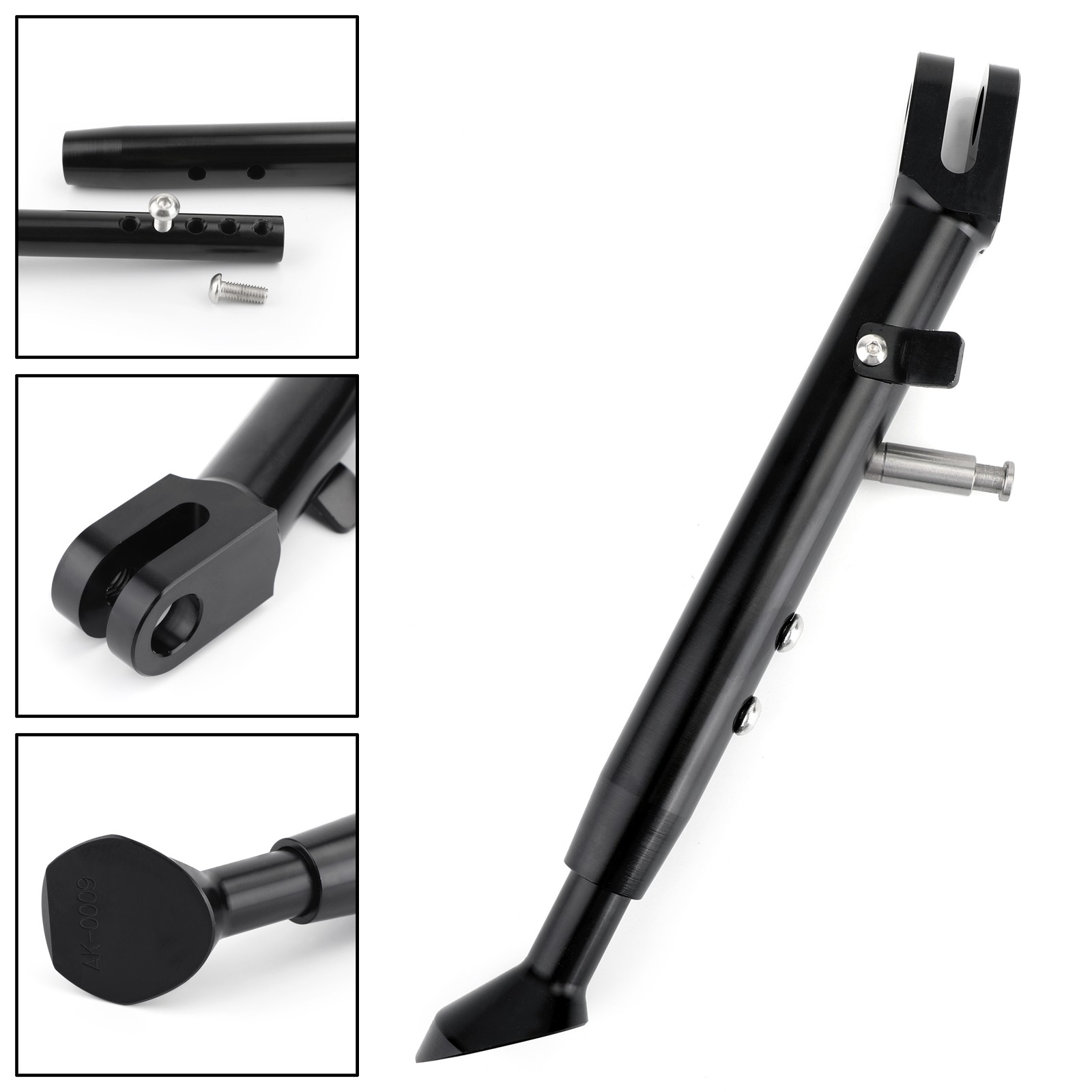 Adjustable CNC Aluminum Kickstand For Suzuki GSXR 600 750 01-10 GSXR1000 BLK V1