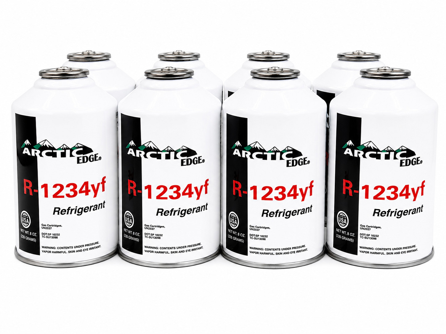 Arctic Edge R1234yf Refrigerant for MVAC Use, 8 oz Self-Sealing Can with R1234yf