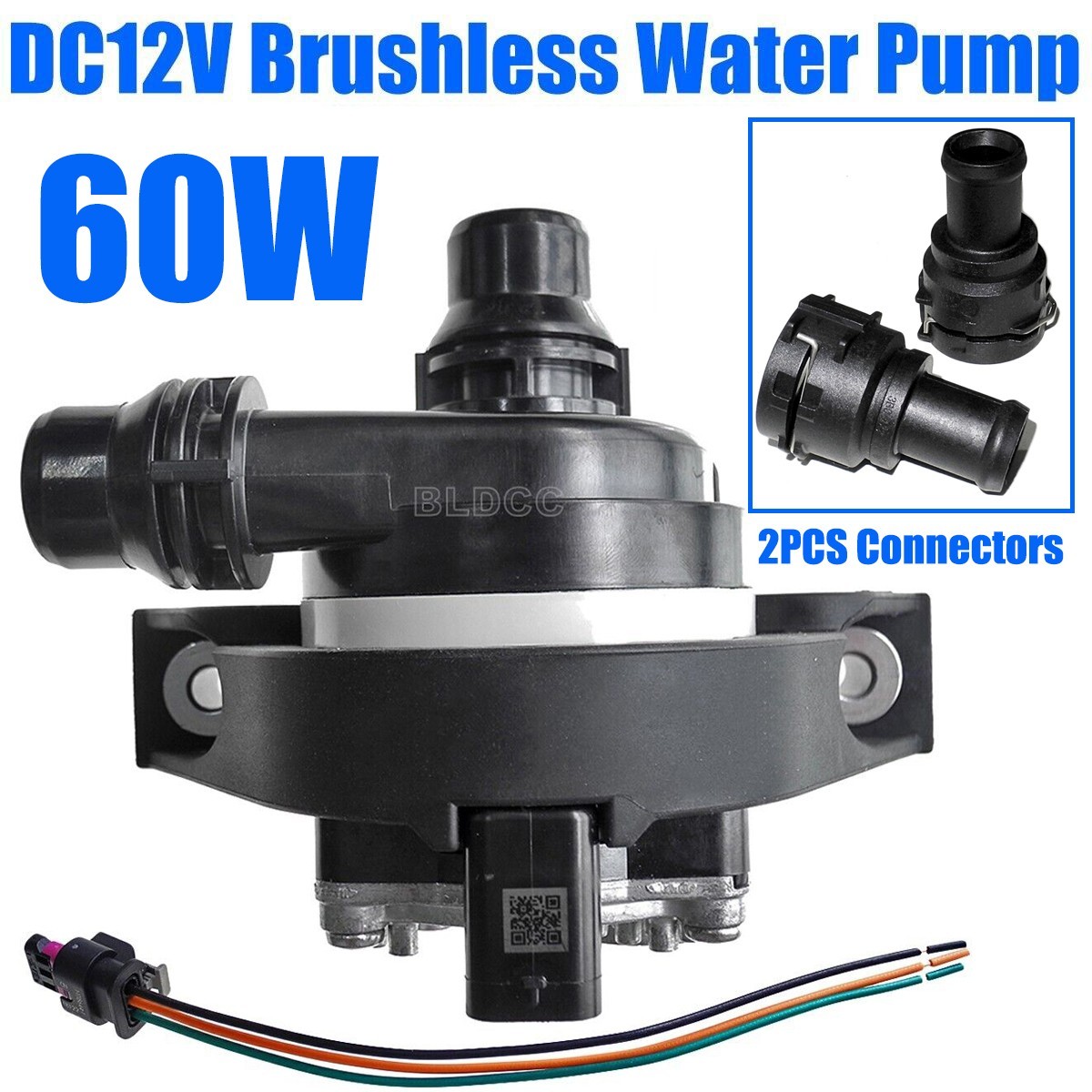 DC12V 60W Engine Circulation Water Pump Large-flow Automotive Car Auxiliary Pump