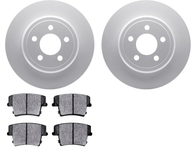 For 1961-1963 Mercedes 300SE Brake Pad and Rotor Kit Dynamic Friction 64885QRJG