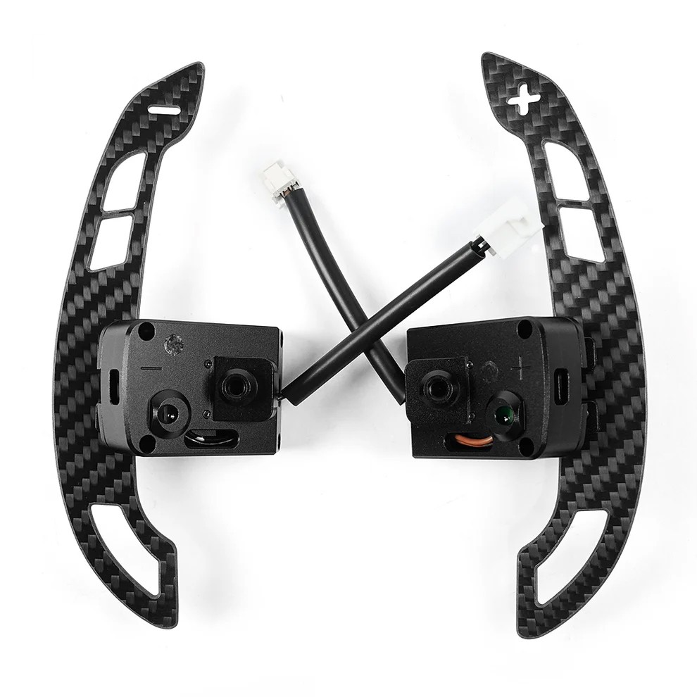Matte Carbon Fiber Magnetic Paddle Shifters for Audi R8 Spyder V10 2017-2023