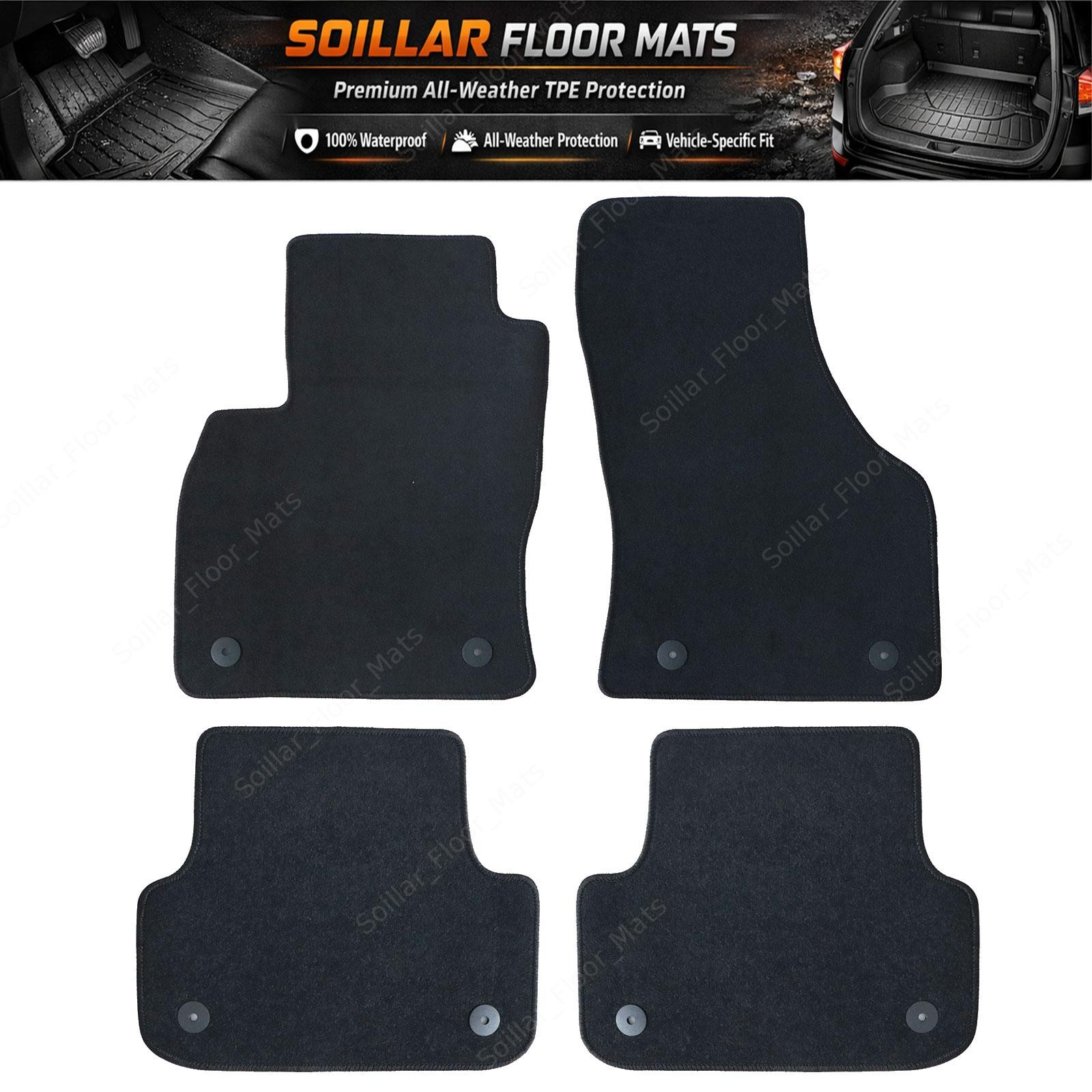 Fits 2015-2024 Audi A3 S3 1st & 2nd Row Floor Mats Carpet Velour Waterproof New 