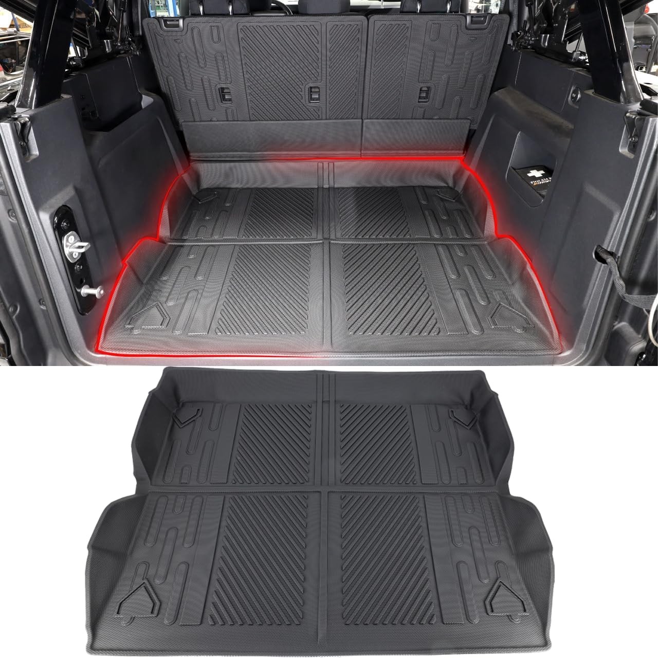 IAG I-Line Molded Rear Trunk Mat All Weather for Ford Bronco 2021+ 4 Door