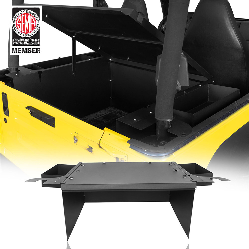 Security Deck Enclosure Steel Cargo Cover for Jeep Wrangler TJ 1997-2006 Hardtop