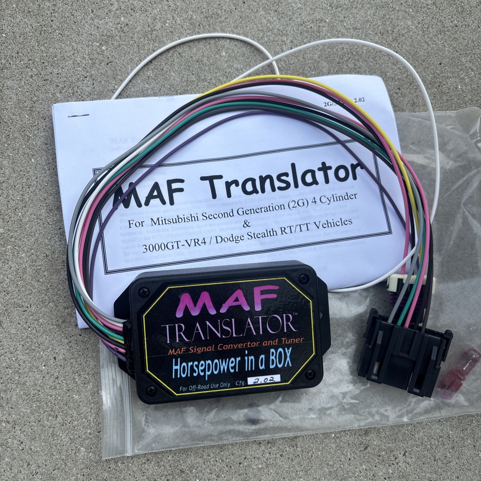 MAF Translator Mitsubishi 2nd Gen + 3000 GT-VR4/Dodge Stealth RT/TT Vehicles MAF Translator Mitsubishi 2nd Gen + 3000 GT-VR4/Dodge Stealth RT/TT Vehicles