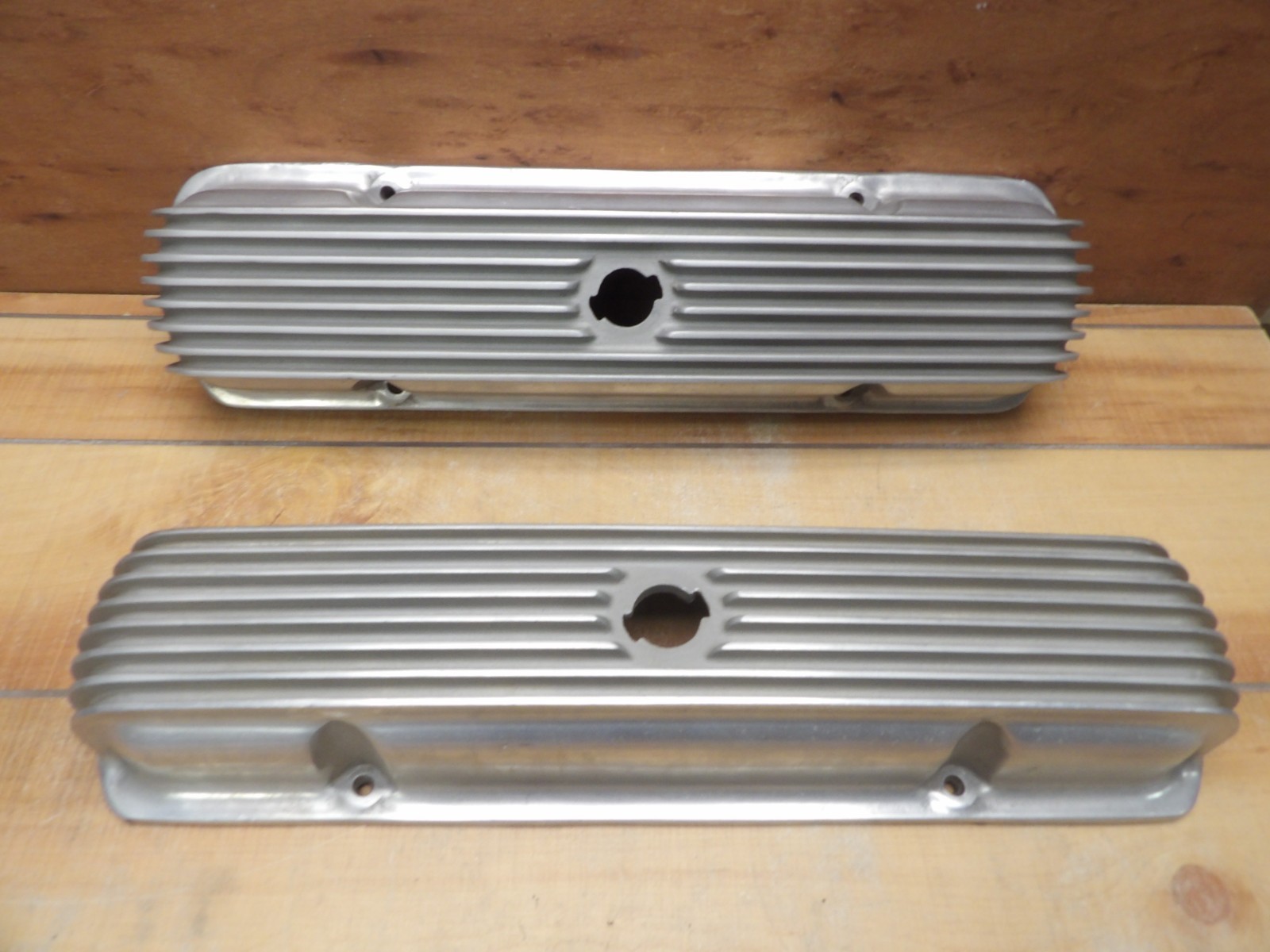 Rare Pontiac Edelbrock Aluminum Valve Covers Sand Cast 59-81 Early Vintage 🏁👀