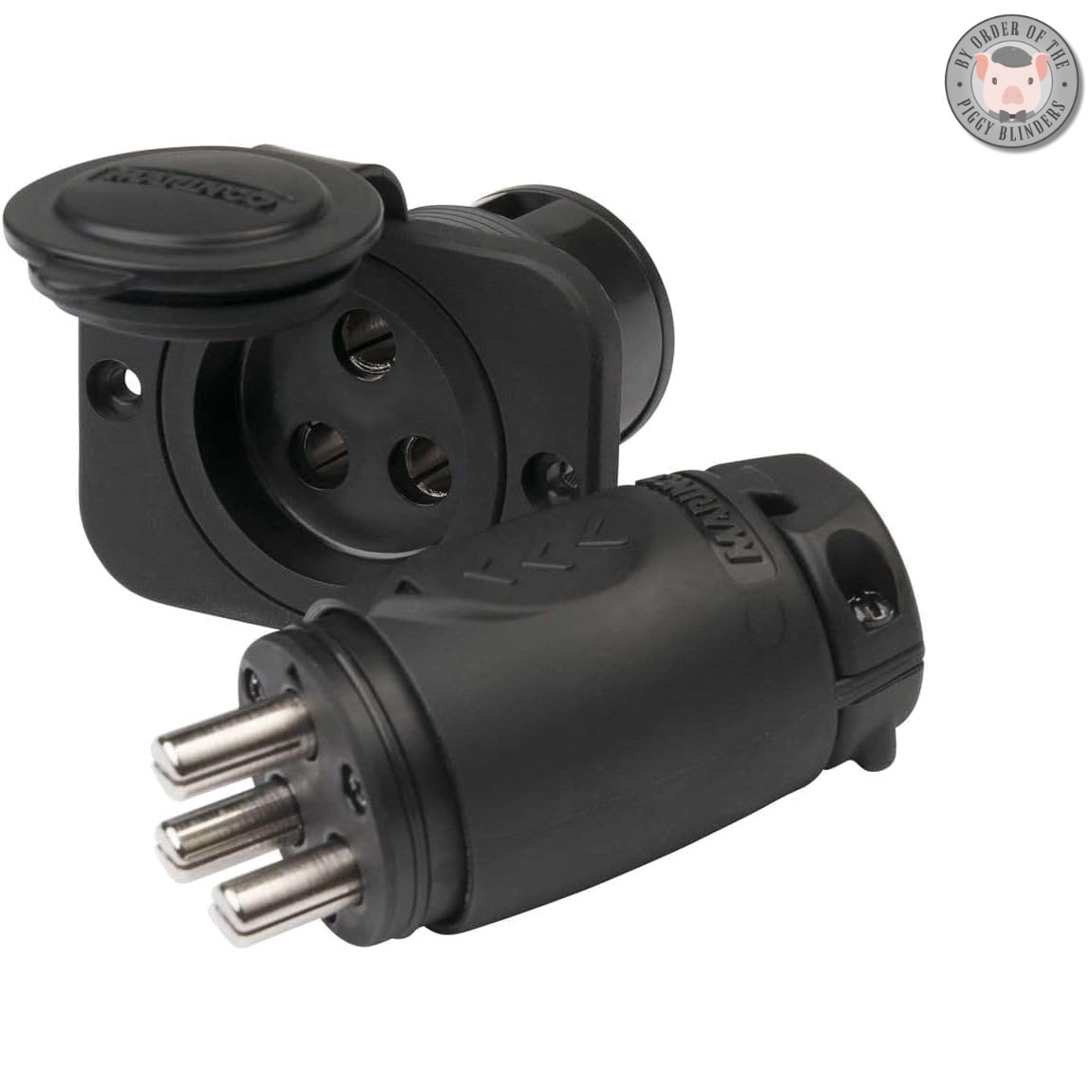 70 Amp Plug and Receptacle Kit - Corrosion-Resistant for Trolling Motors