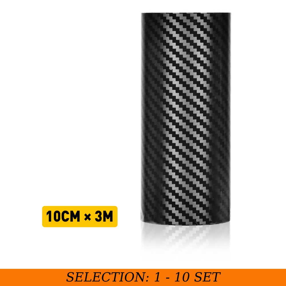 1-10X Carbon Fiber Car Sticker Door Sill Scuff Anti Scratch Tape Protect Film 3M