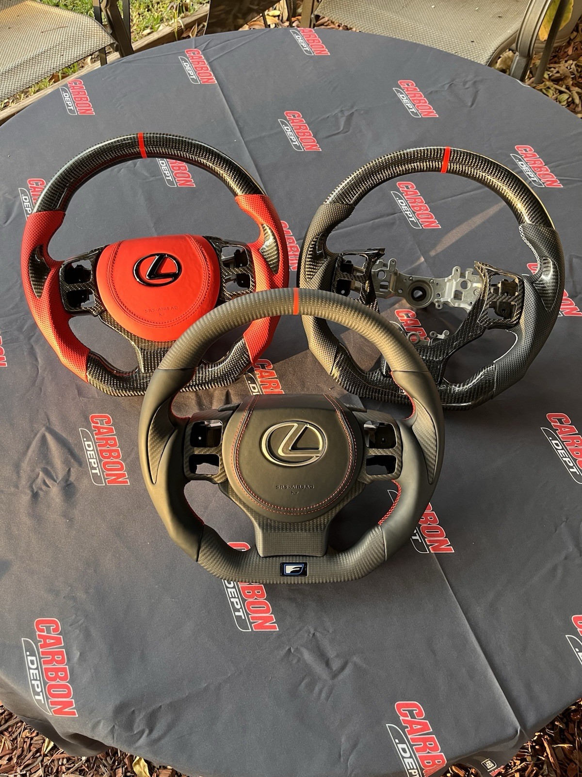 2014-2025 Lexus IS GS RC Carbon Fiber Steering Wheel Heated Paddle carbon.dept