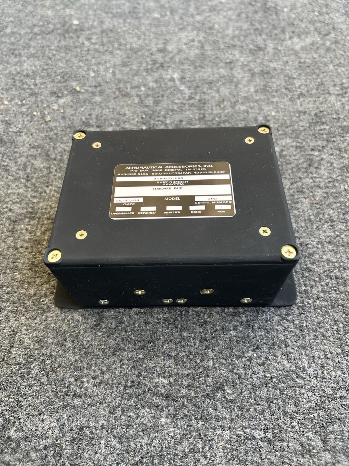 NEW BELL 206 HELICOPTER STOW CONTROL MODULE (PART NO. 206-837-295)