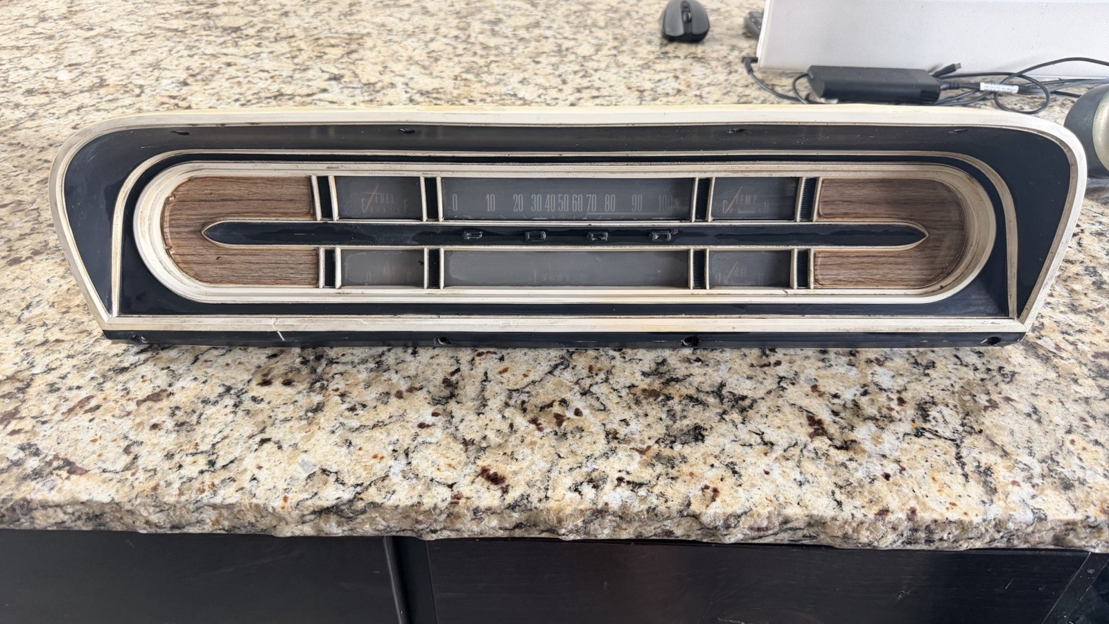 1967-1972 ford f100 f250 ranger gauge cluster wood
