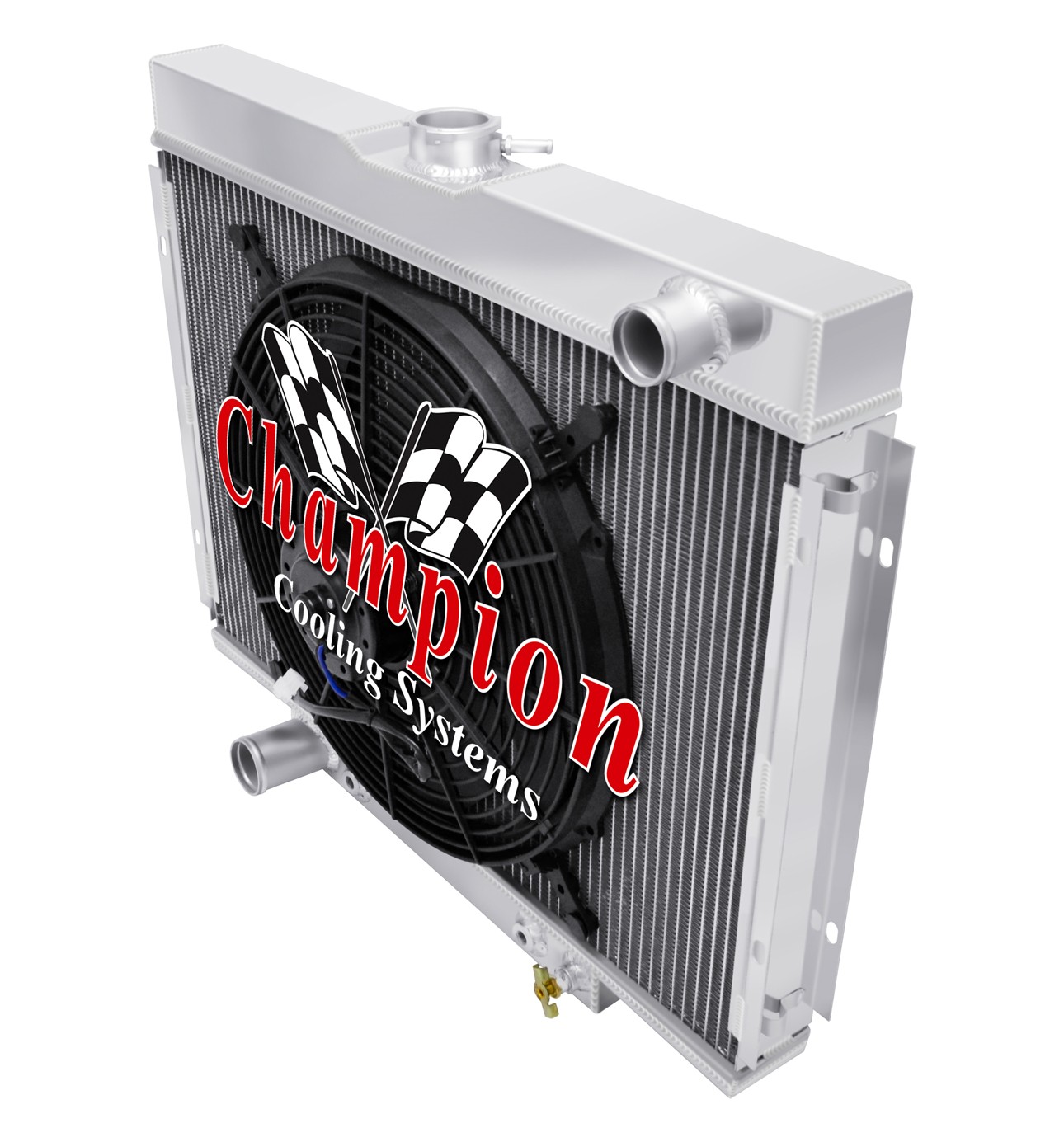 ER 4 Row Radiator Lowhose Driver 24\