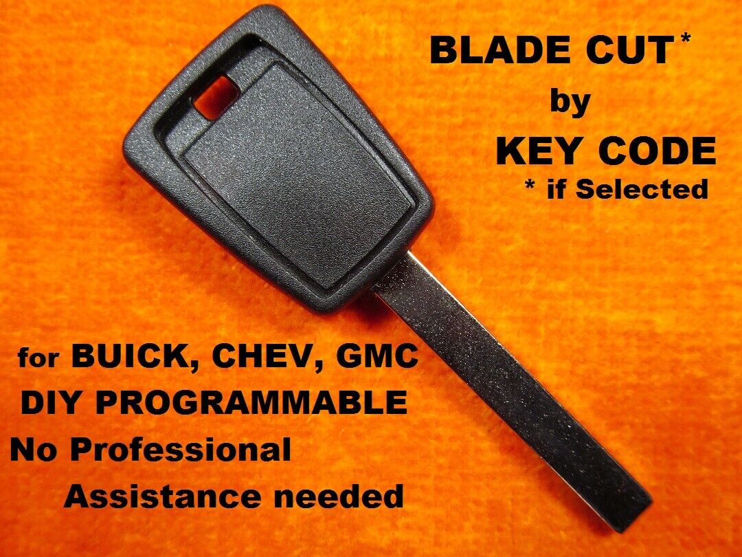 (Blade Cut) REMOTE FOB KEY for CHEVROLET, BUICK, GMC w/DIY PROGRAM INSTRUCTIONS