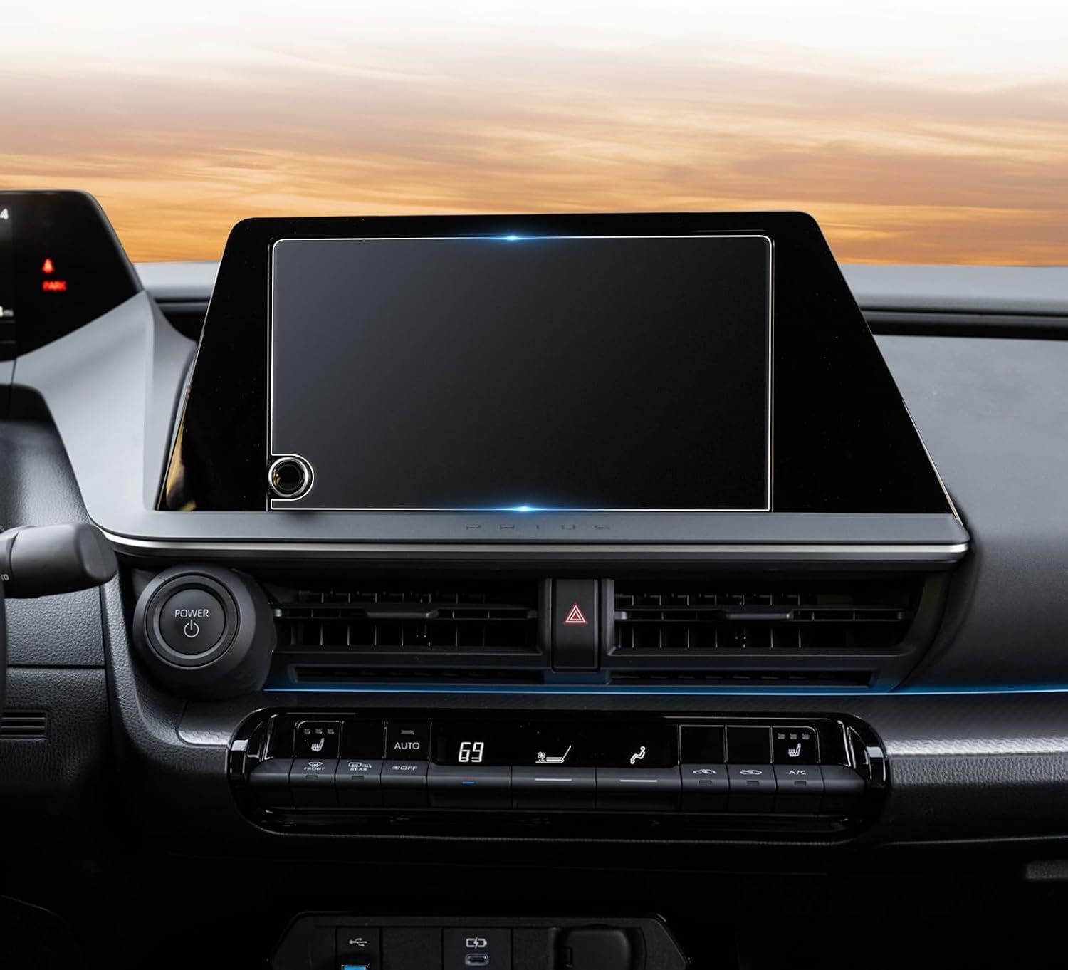 Matte Anti Glare Screen Protector for 2023-2026 Toyota Prius 8 Inch Tempered Gla