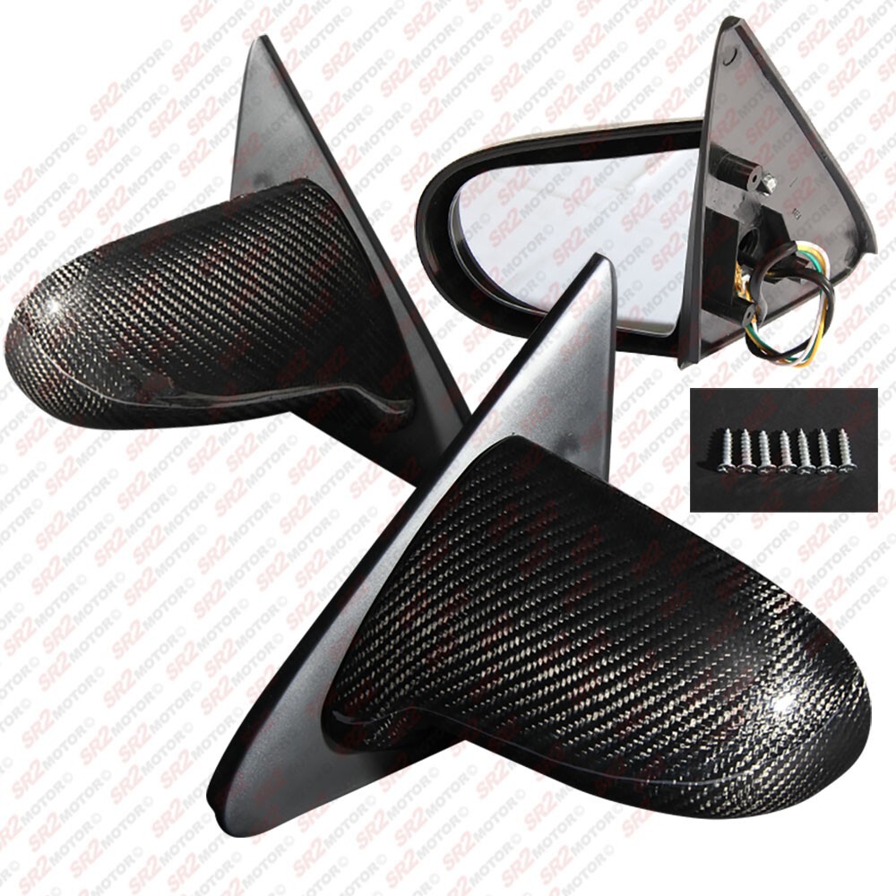 For 94-01 Acura Integra 2 Door DC2 Spoon Style Carbon Fiber Power Side Mirror
