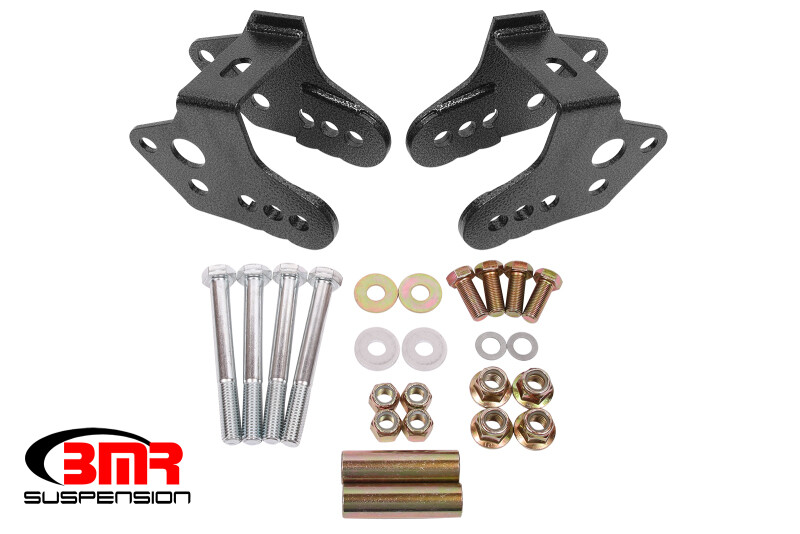 For 1979-2004 Mustang Control Arm Relocation Bracket Black Hammertone