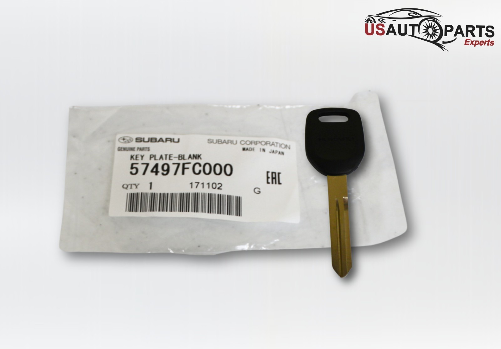 Genuine Subaru Steel Key Blank For Impreza Forester Legacy Outback Baja 98-08