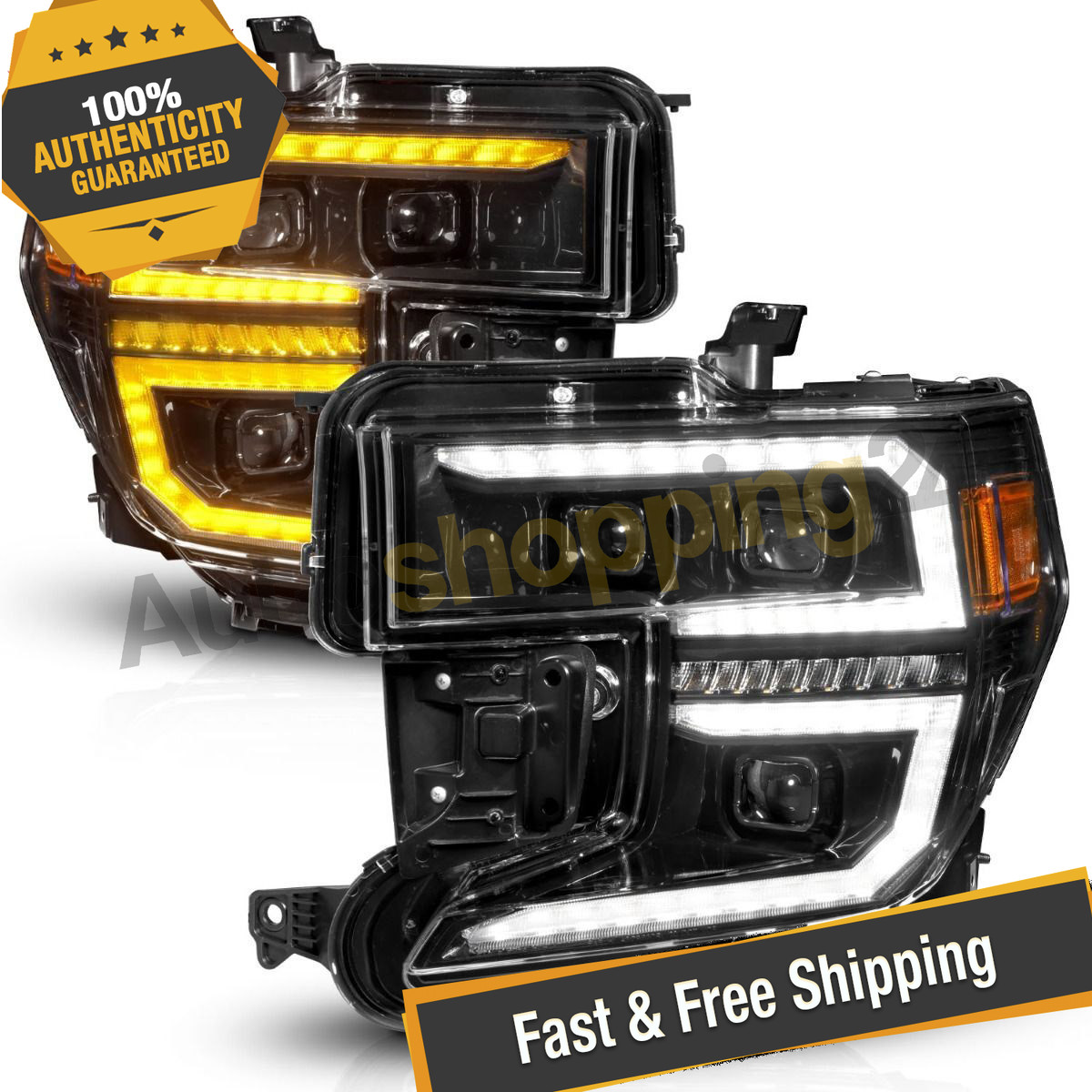 Anzo USA 111600 LED Projector Headlights for 2019-2021 GMC Sierra 1500 Anzo USA 111600 LED Projector Headlights for 2019-2021 GMC Sierra 1500