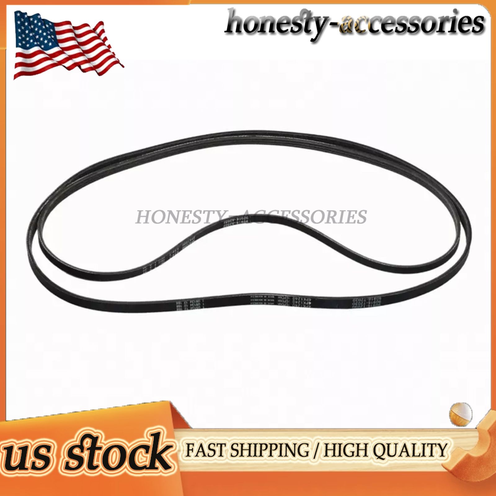 Two Serpentine Belt for 2010 2011 Toyota Camry 2.5L L4 90916-A2022 & 90916-02671