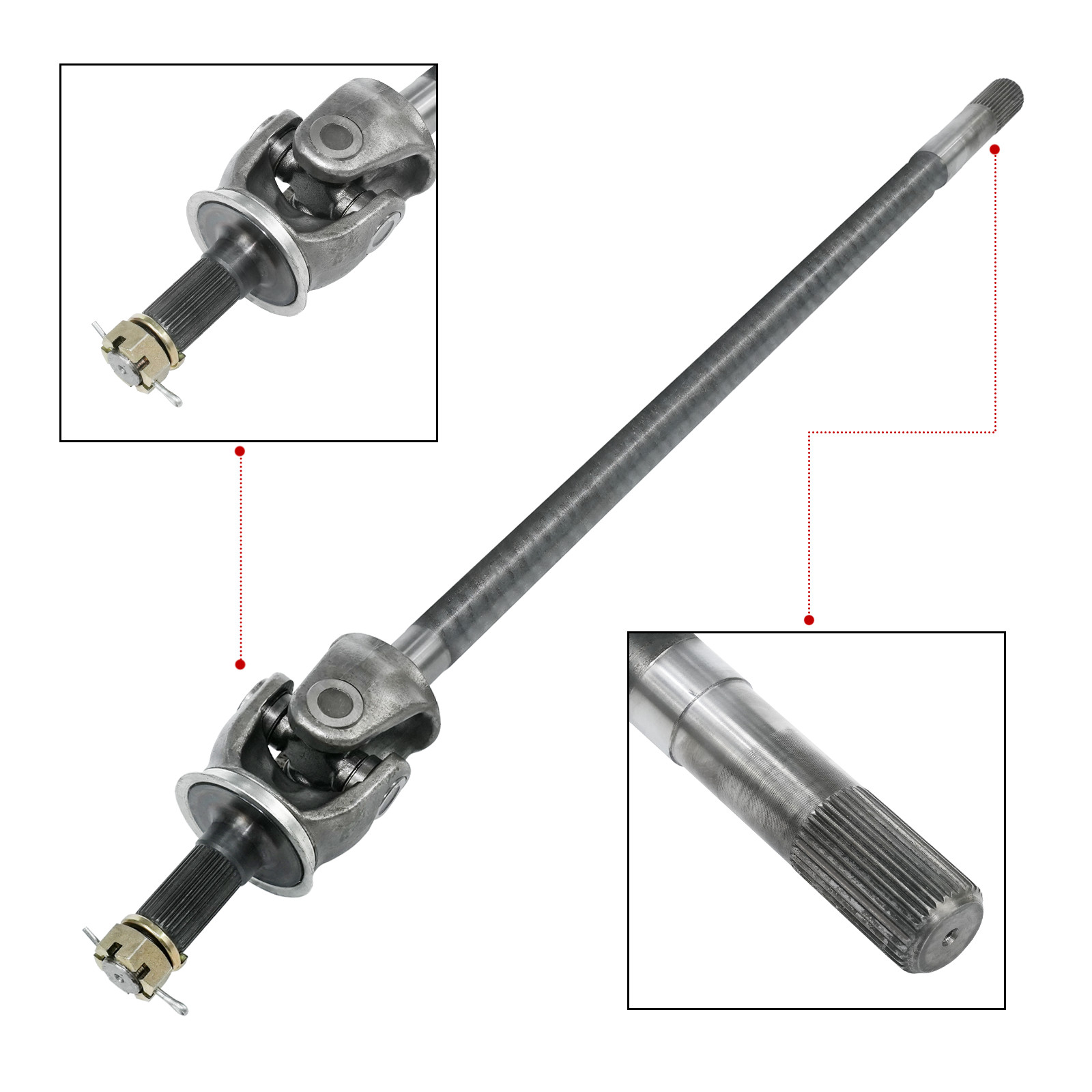 Right Passenger Side Front Axle Shaft for 2003-2008 Dodge Ram 2500 3500 Truck
