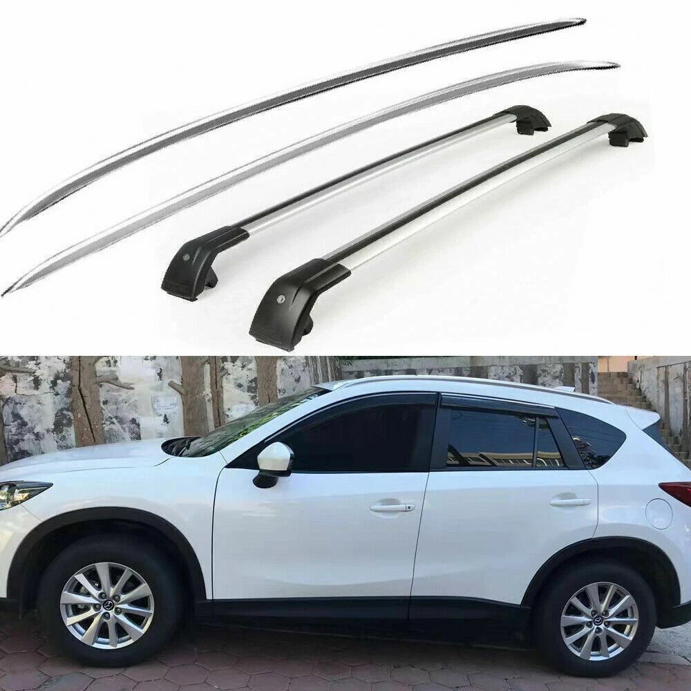 4Pcs Roof Rail Racks Holder Crossbars Crossbar Fits for Mazda CX-5 CX5 2012-2016