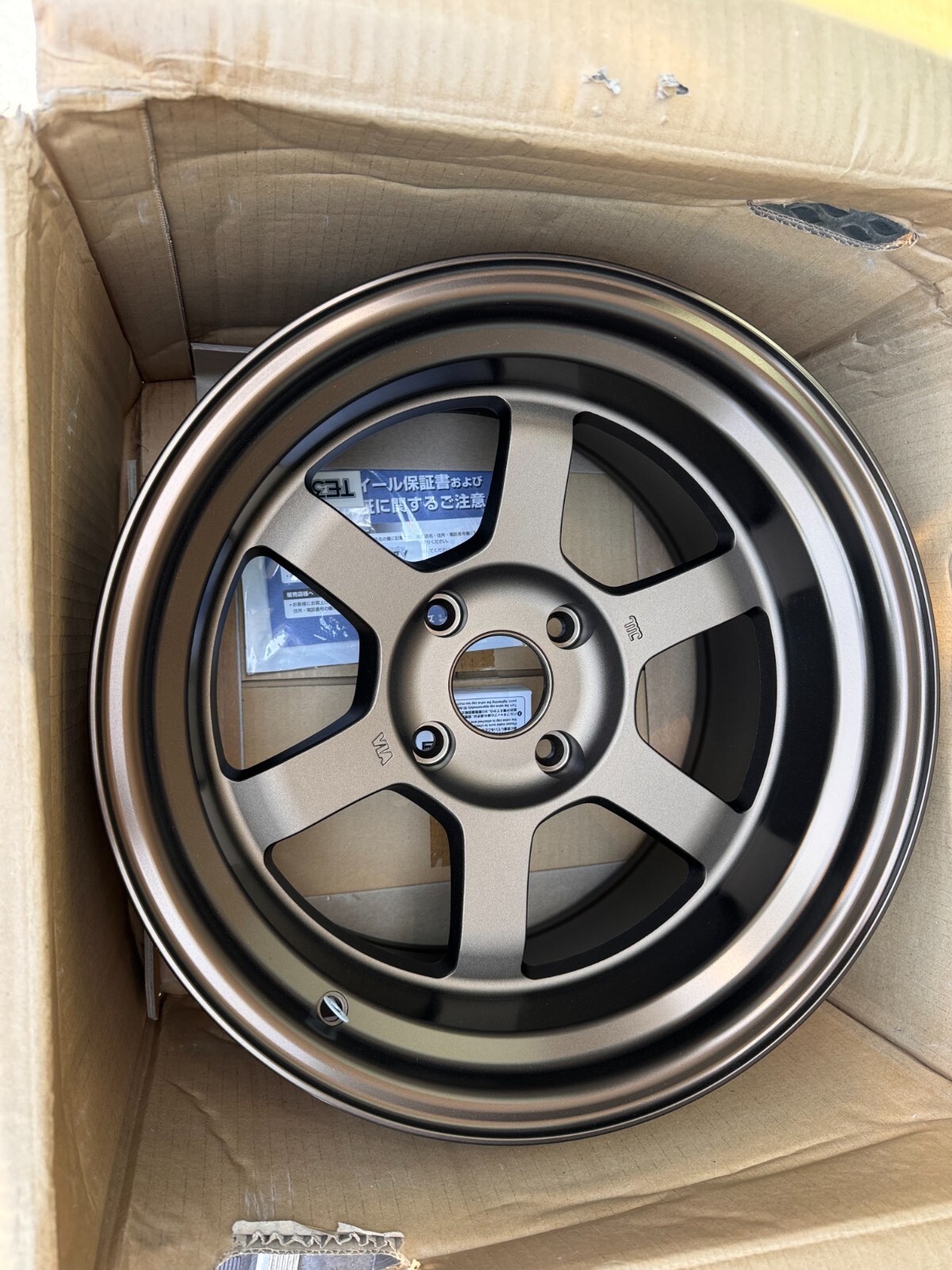 Rays wheels Volk Racing TE37V Bronze 4x114.3 genuine