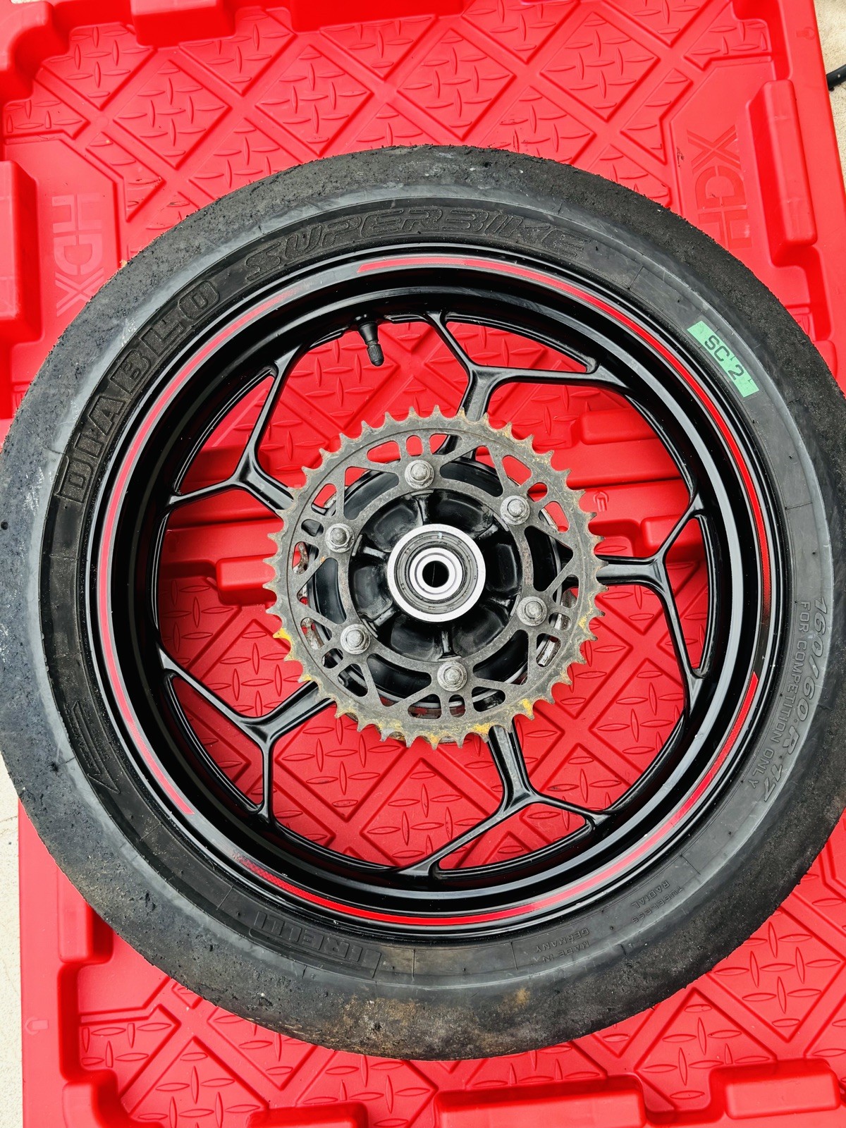 2017 13-17 Kawasaki Ninja 300 EX300 REAR Wheel Rim Rotor STRAIGHT  OEM