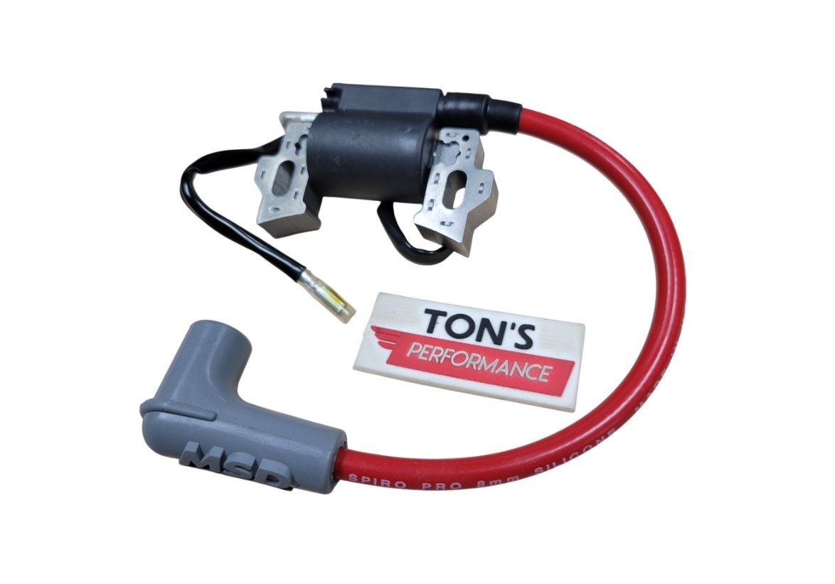 Predator 212 coil, MSD boot, Ton\'s Red wire, Direct replacement Kart coil 0 Ohm Predator 212 coil, MSD boot, Ton\'s Red wire, Direct replacement Kart coil 0 Ohm