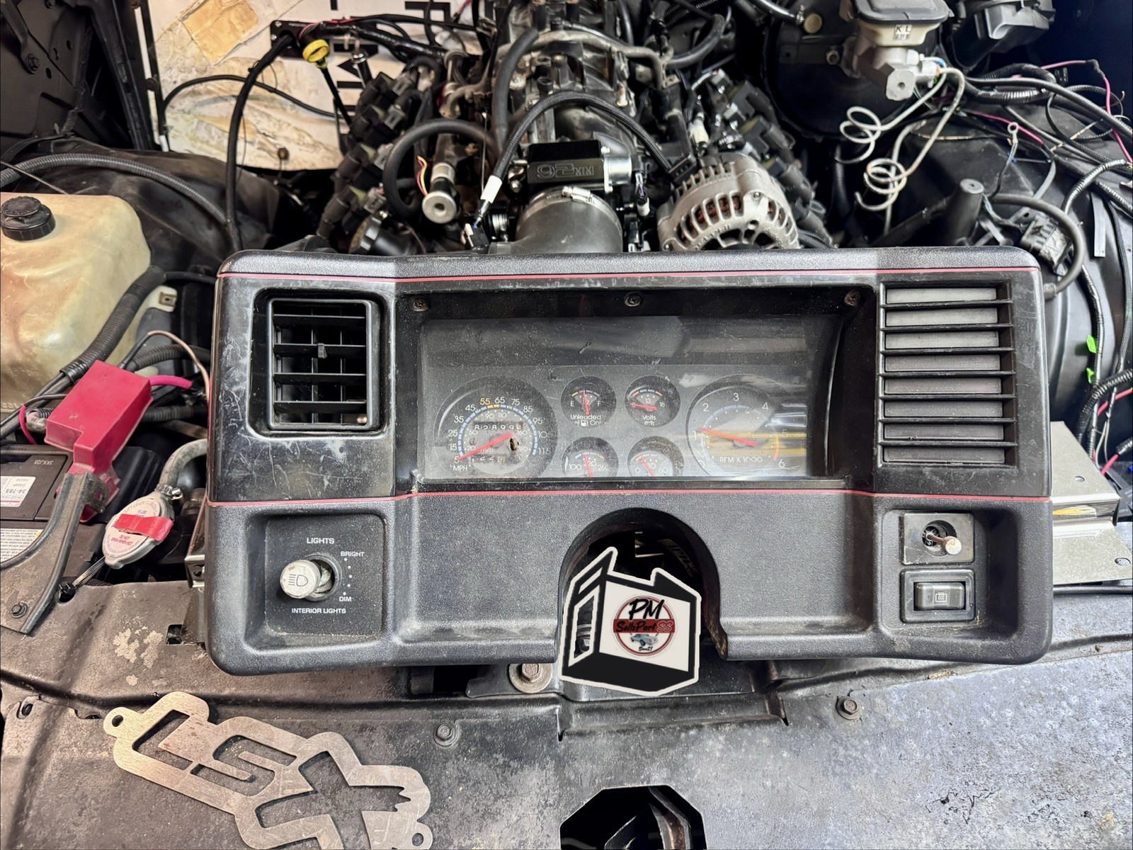 1981-88 Chevy Monte Carlo SS G Body Gauge Instrument Cluster 115mph Speedometer