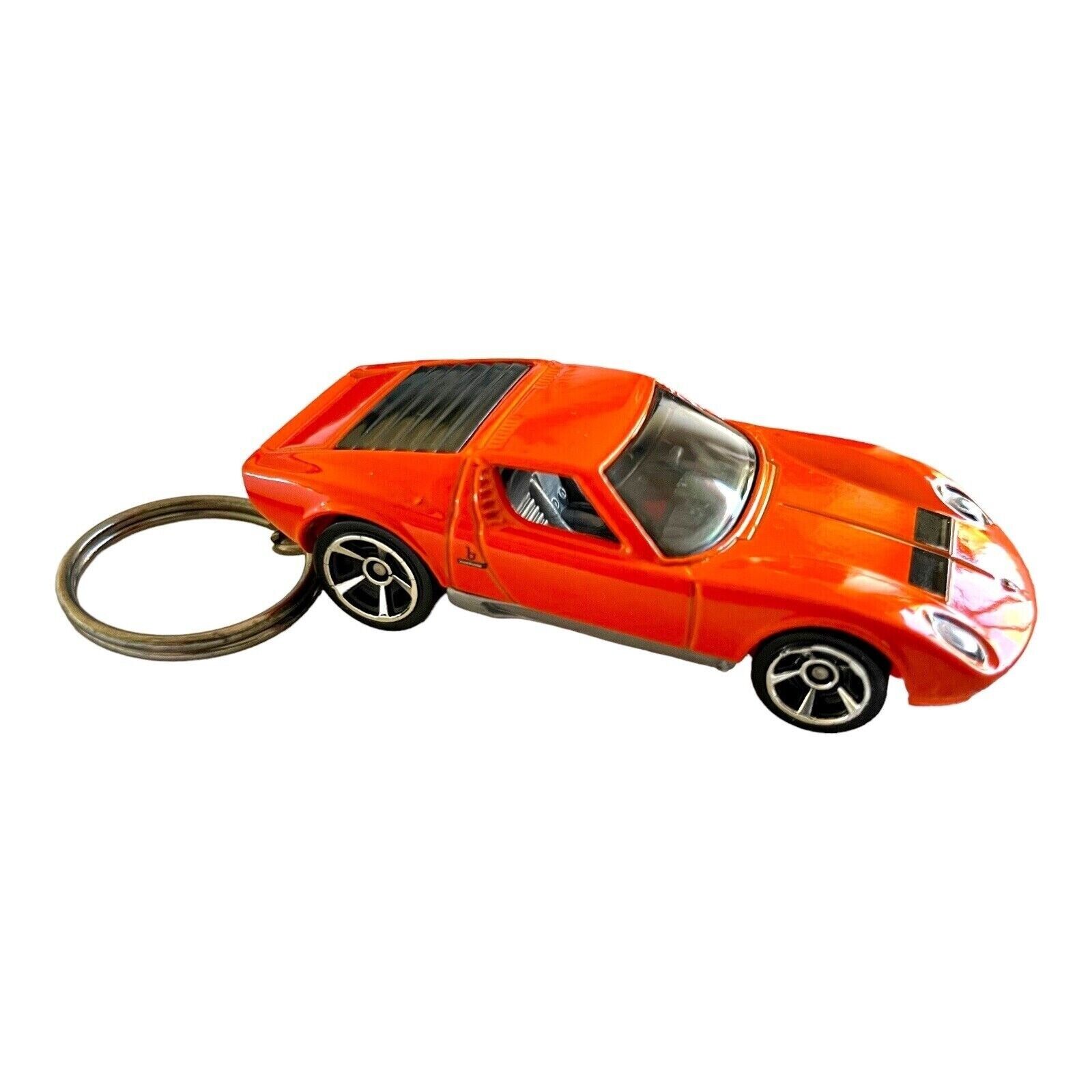 Keychain Lamborghini P400SV 1971 Orange Lambo Christmas Holiday Gift