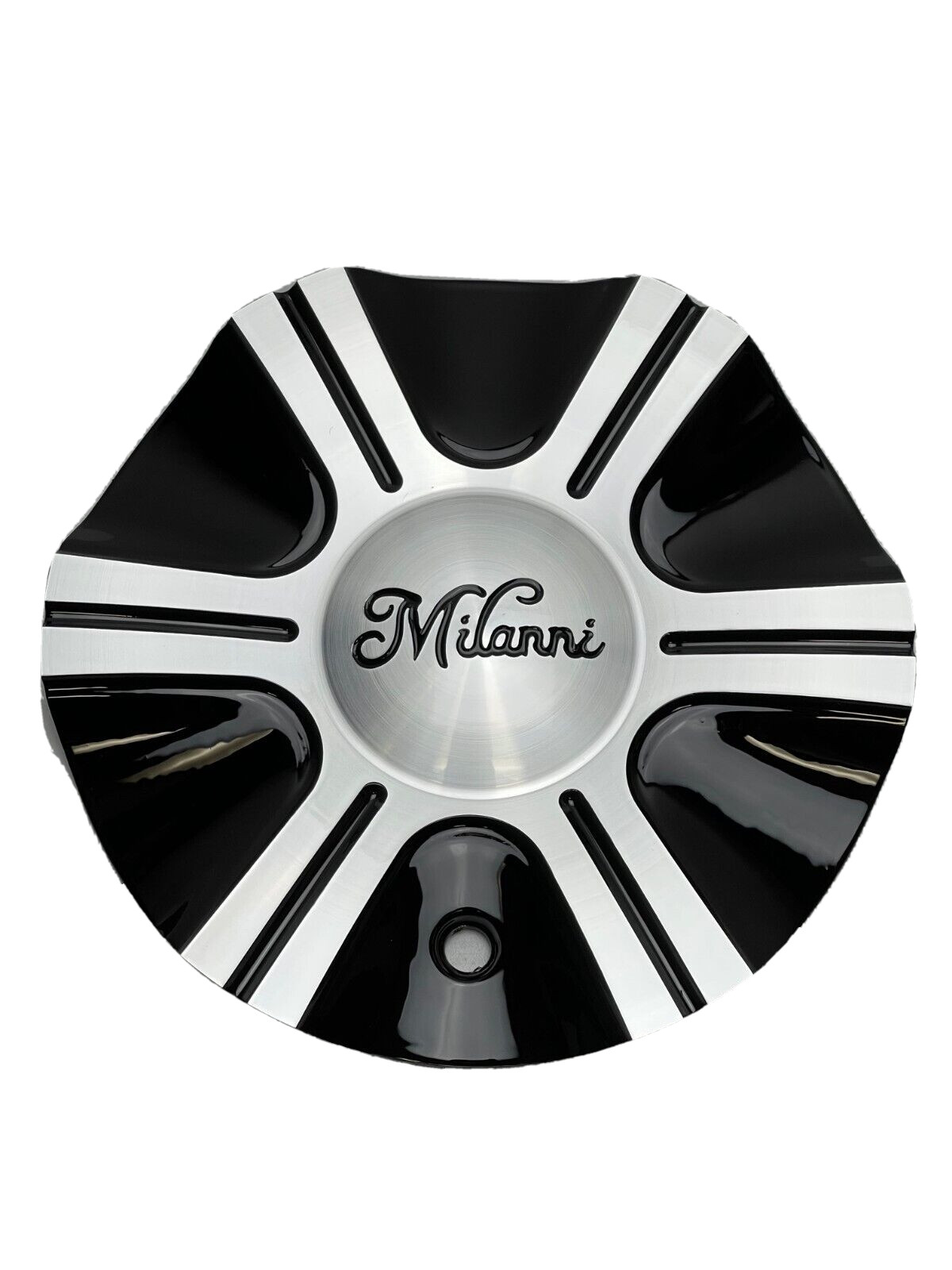 Milanni Black And Machined Wheel Center Cap V452-CAP (AL)