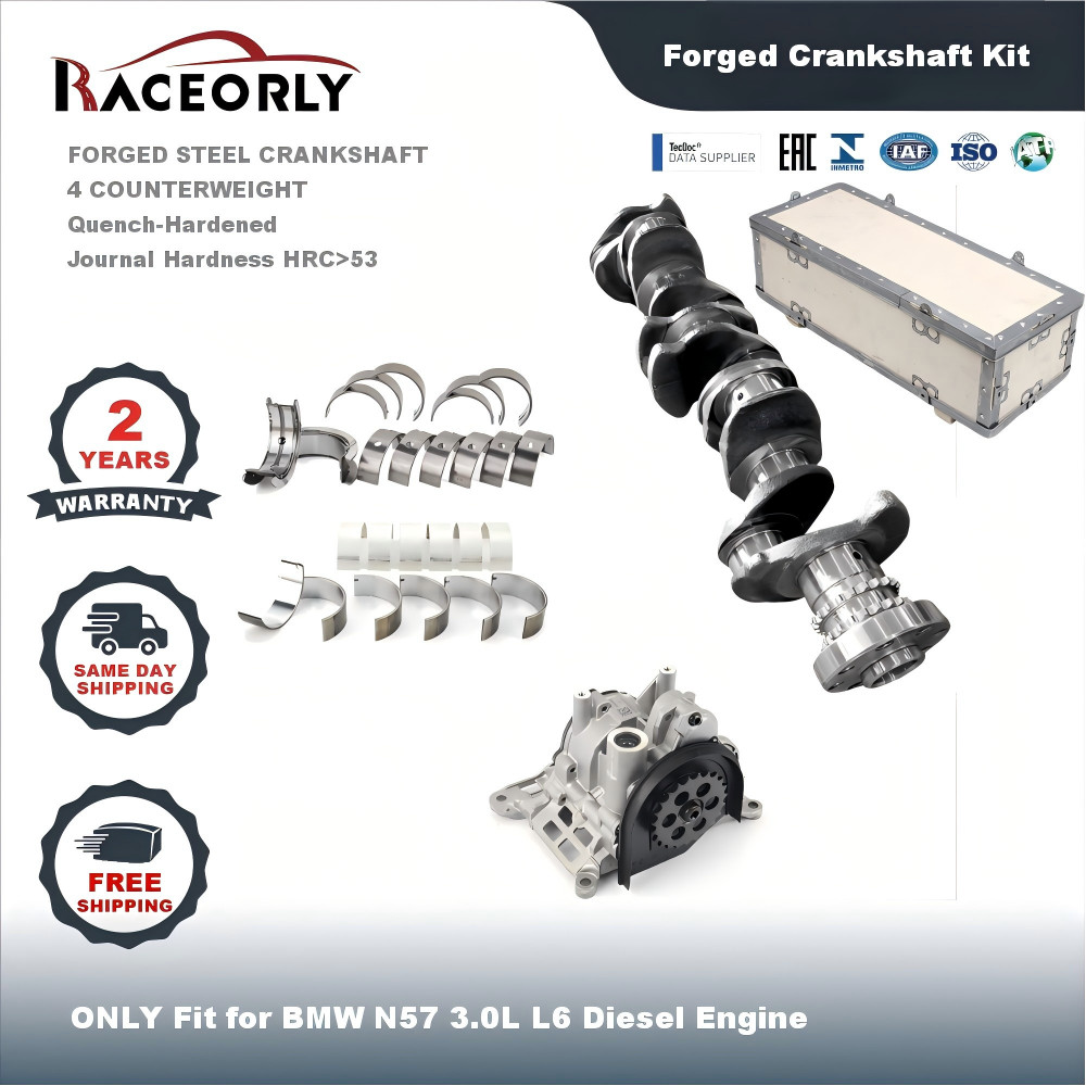 N57 3.0Diesel Forged Crankshaft 4-CW Oil Pump Kit For BMW 330d 535d X5 35d F15