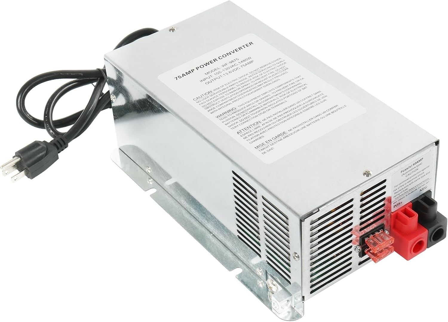 WF-9875 WF-9875-AD-CB 75 Amp Power Converter Charger RV Trailer Camper WF-9800
