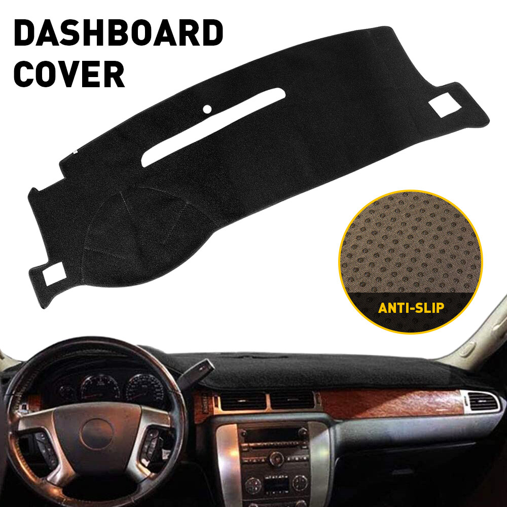 FITS 2007-2014 Chevy Tahoe/Suburban/Avalanche Black Dashboard Pad Dash Cover Mat