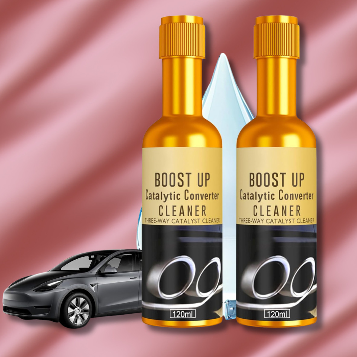 2PCS Boost Up Vehicle Engine Catalytic Converter Cleaner Cleaning Multipurpose