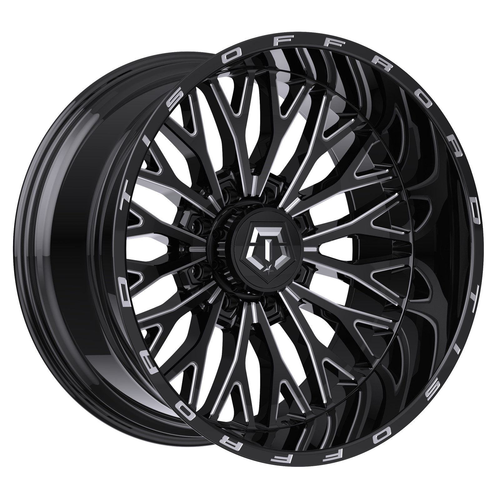 TIS Wheels 565BM 20x9 +0 Gloss Black Milled 6x139.7 6X5.5 (QTY 1) A273848