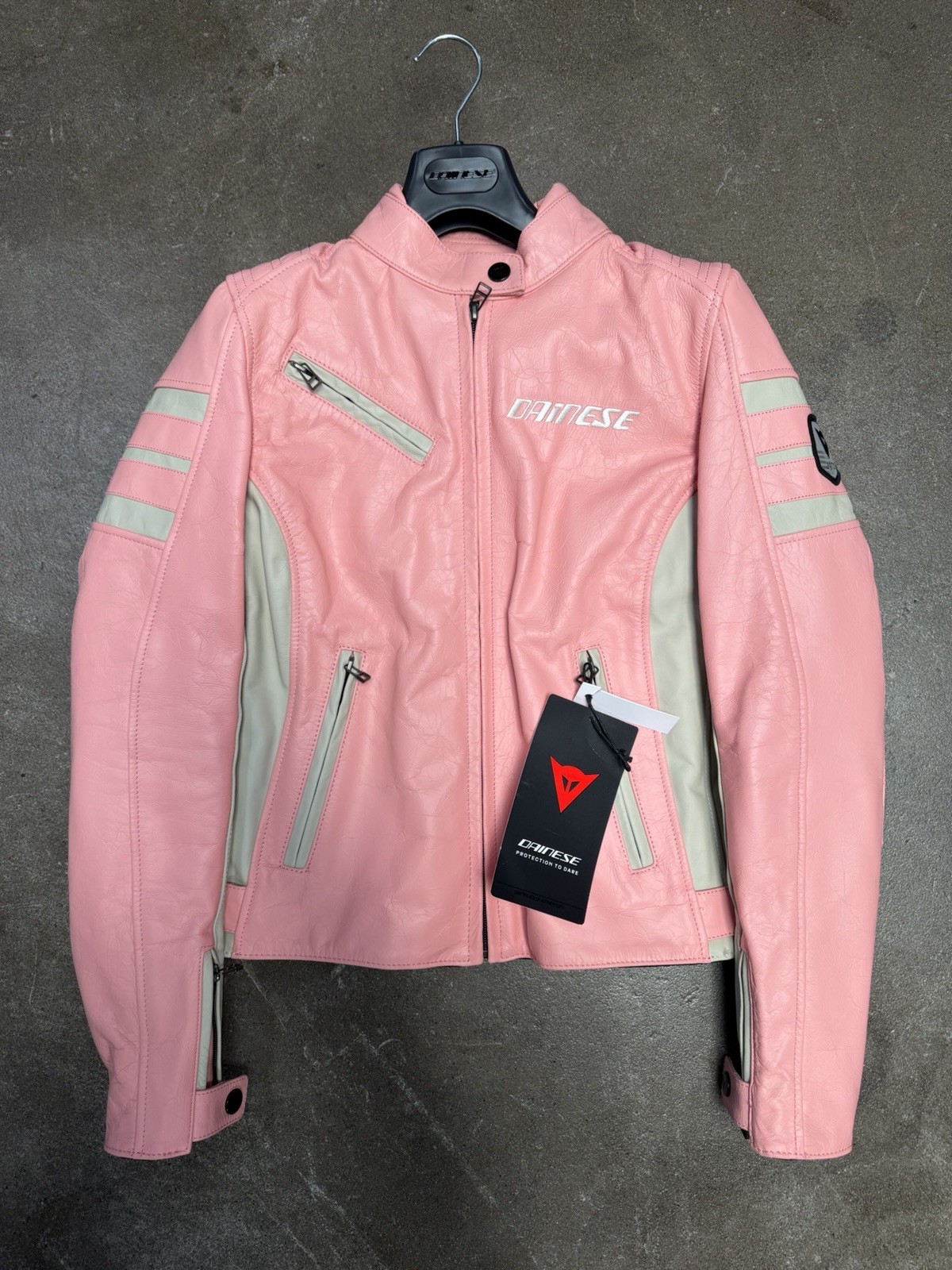 Dainese Lola 5 Lady Leather Motorcycle Jacket - Size 46