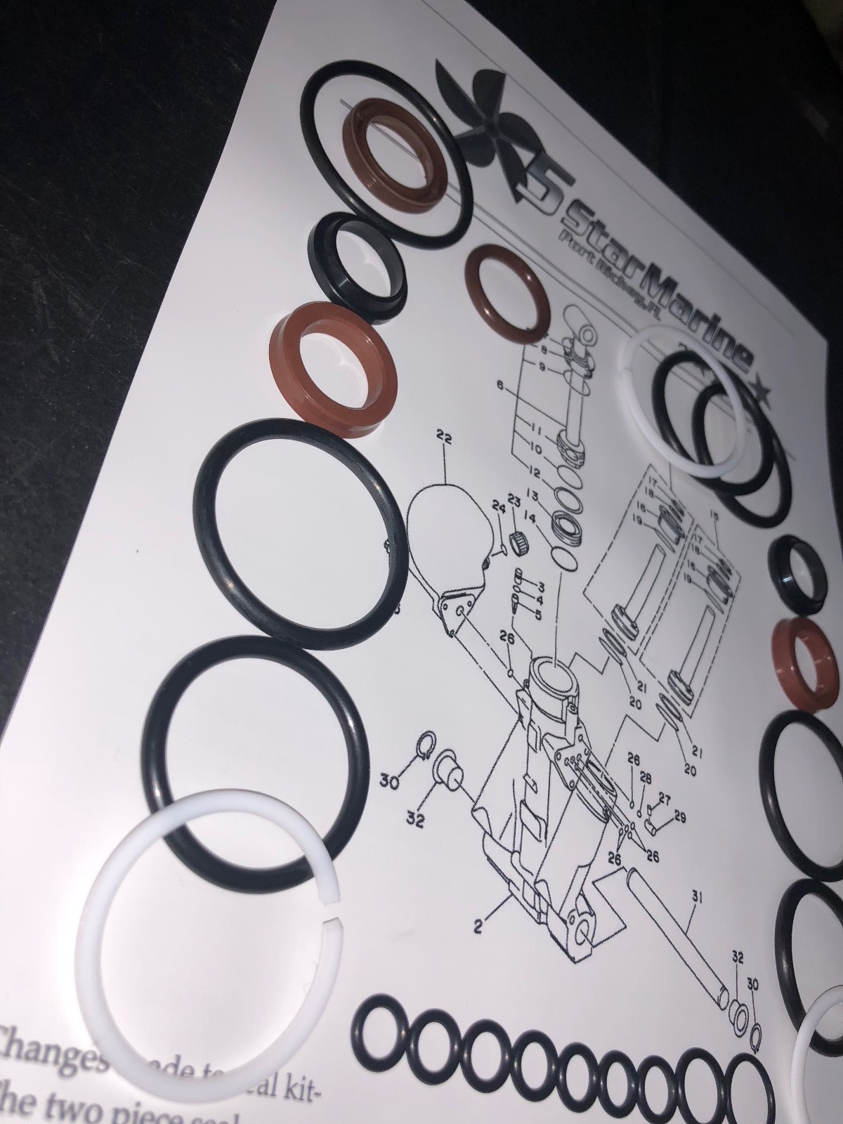 Yamaha 1997-up 115-150-175-200-225hp Seal Kit Power Trim Tilt Showa Design