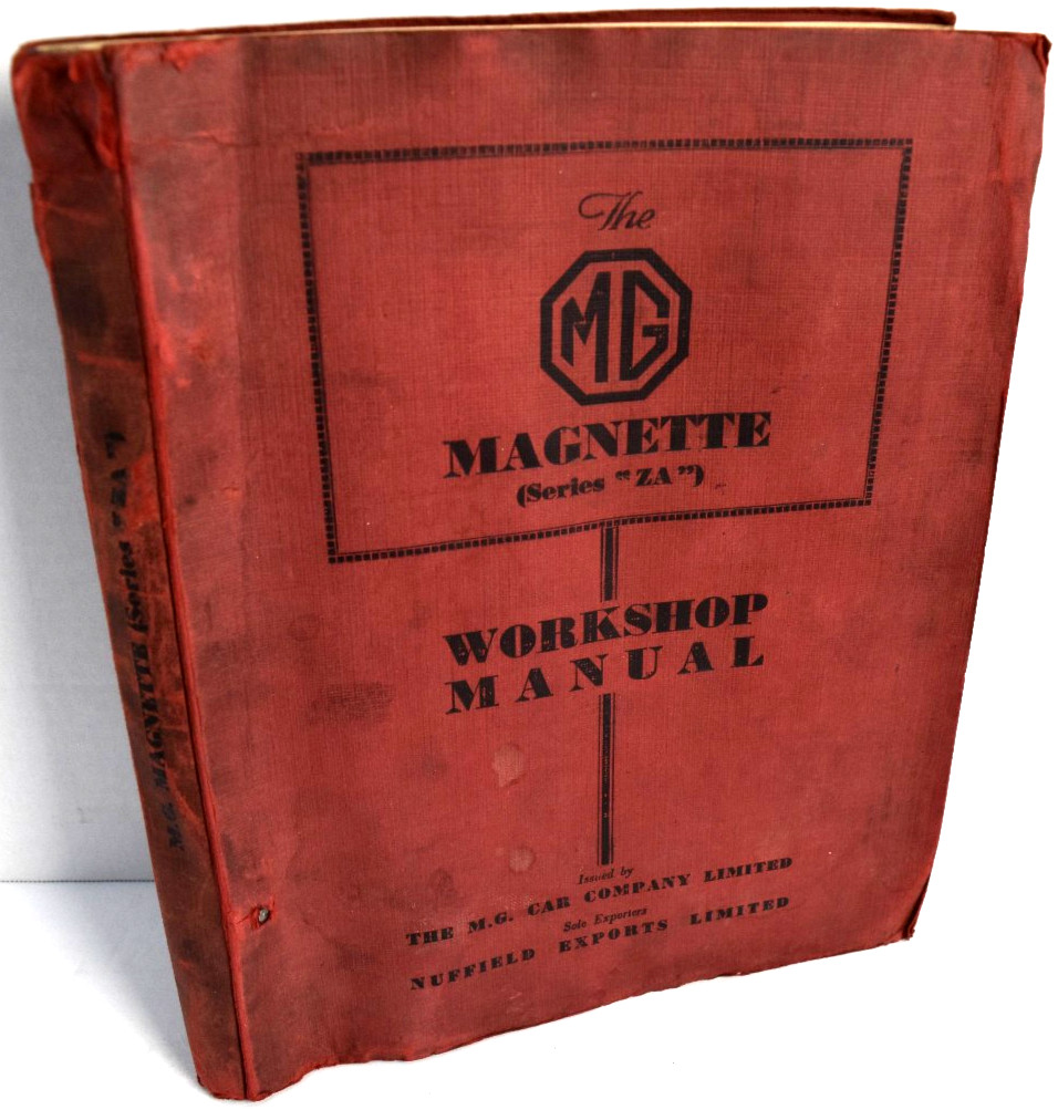 MG MAGNETTE ZA SALOON ( 1953 - 1956 ) ORIGINAL FACTORY WORKSHOP MANUAL *GOOD*