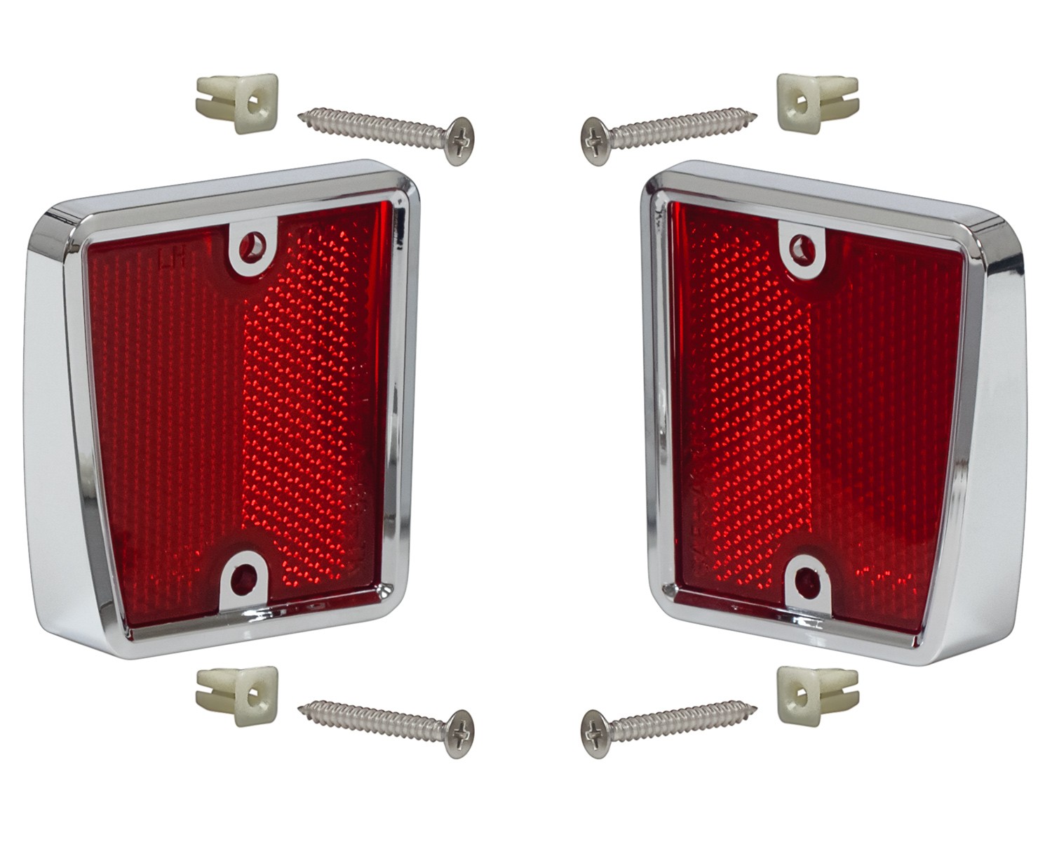 1970-72 Ford F100 Rear Reflectors LH-RH Pair Styleside F250 1970-77 Bronco New