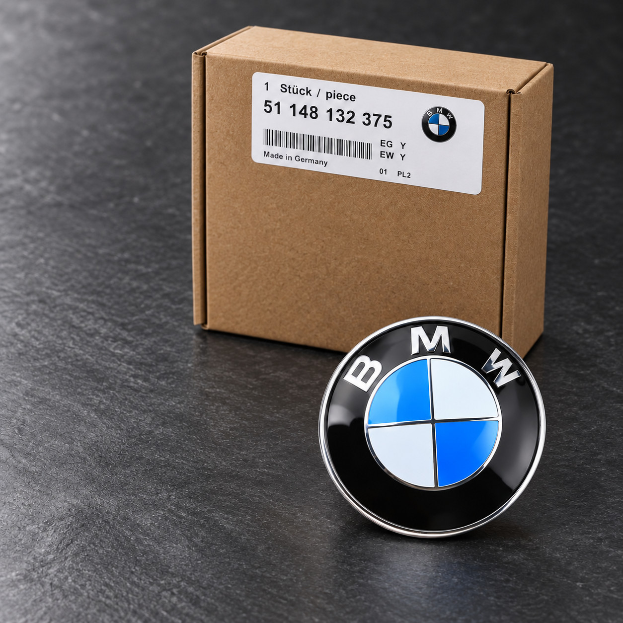 BMW E46 E90 F30 F36 F80 F82 OEM Rear Trunk Lid Roundel Emblem Logo Badge 74mm