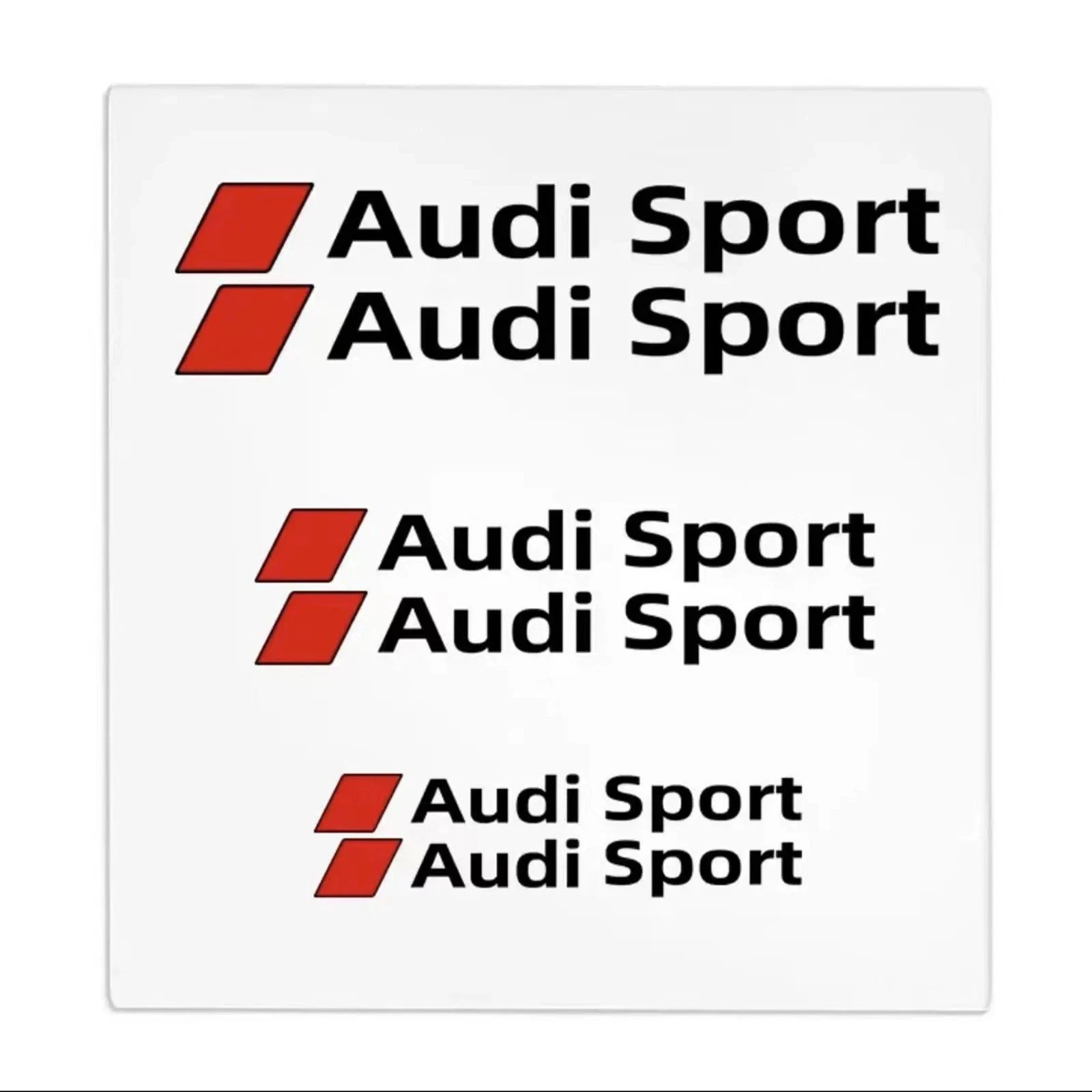 6Pcs Car Goods Brake Caliper Sticker Heat Resistant Decals for Audi Sline